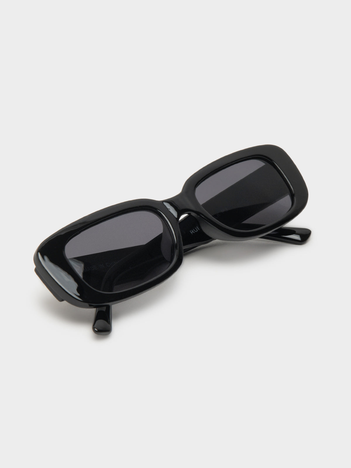 Rue Rectangular Sunglasses in Black
