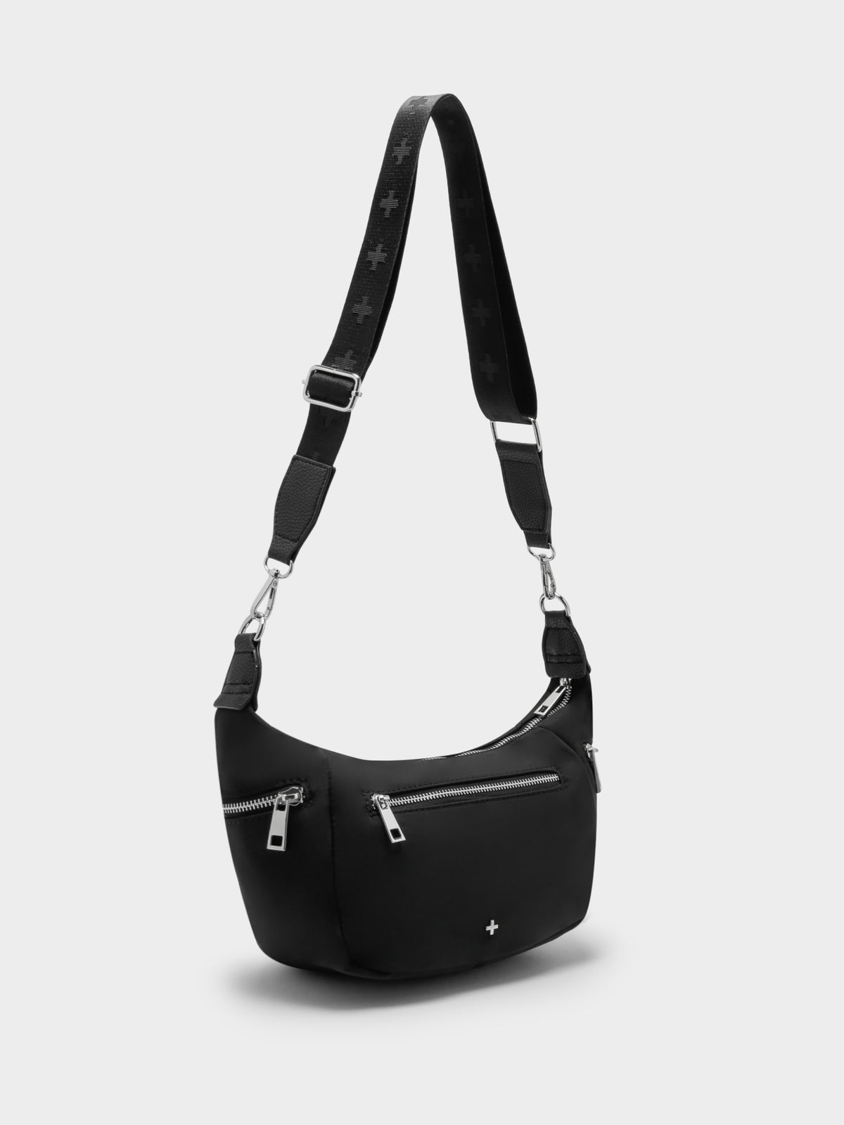 Ruma Crossbody Bag in Black &amp; Silver