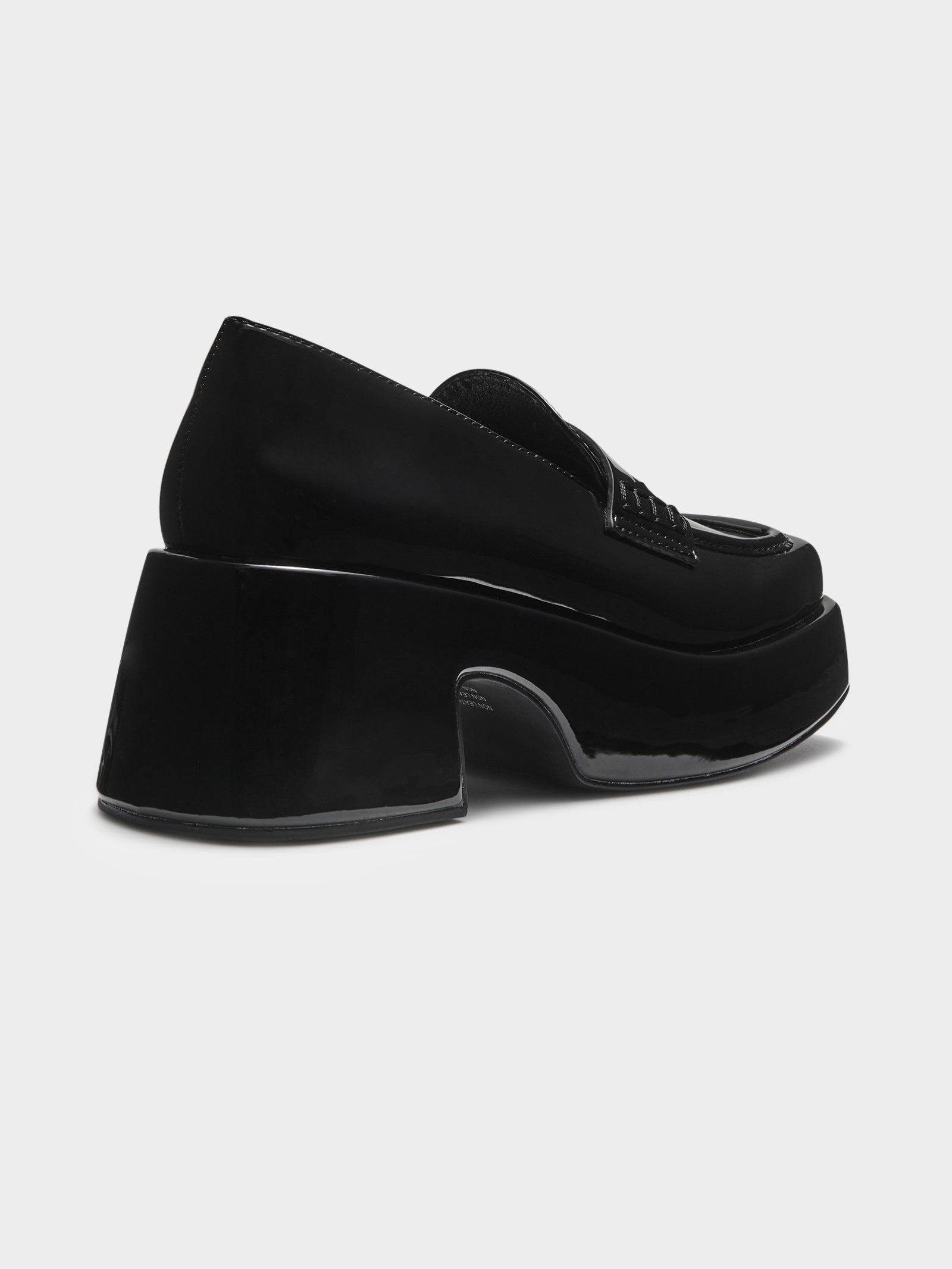 Womens Ella May Ding Rustica Platform Loafers in Black Pa Glue Store