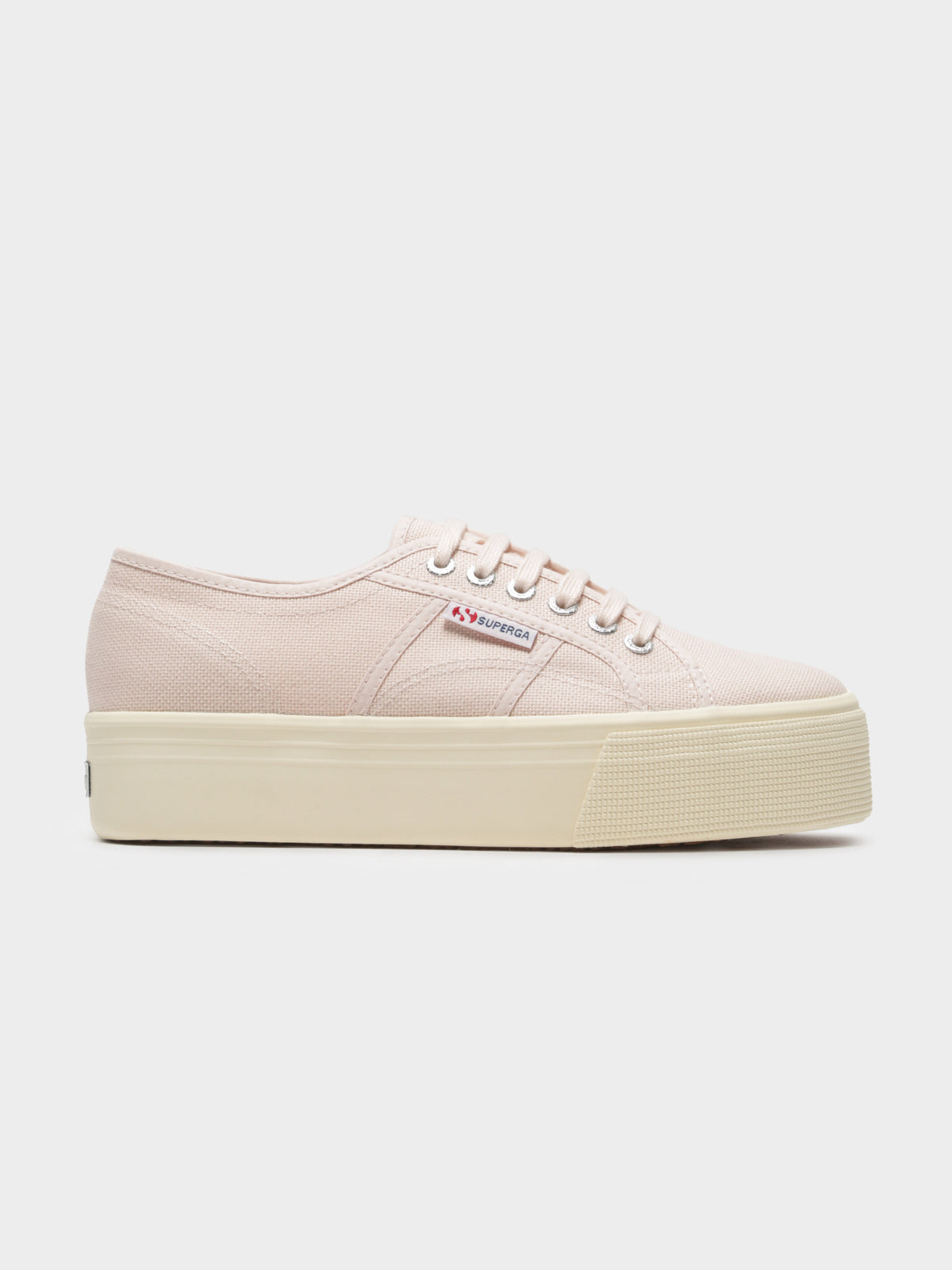 Womens 2790 Acotw Linea Up And Down Platform Sneakers in Pink Peach &amp; Off White