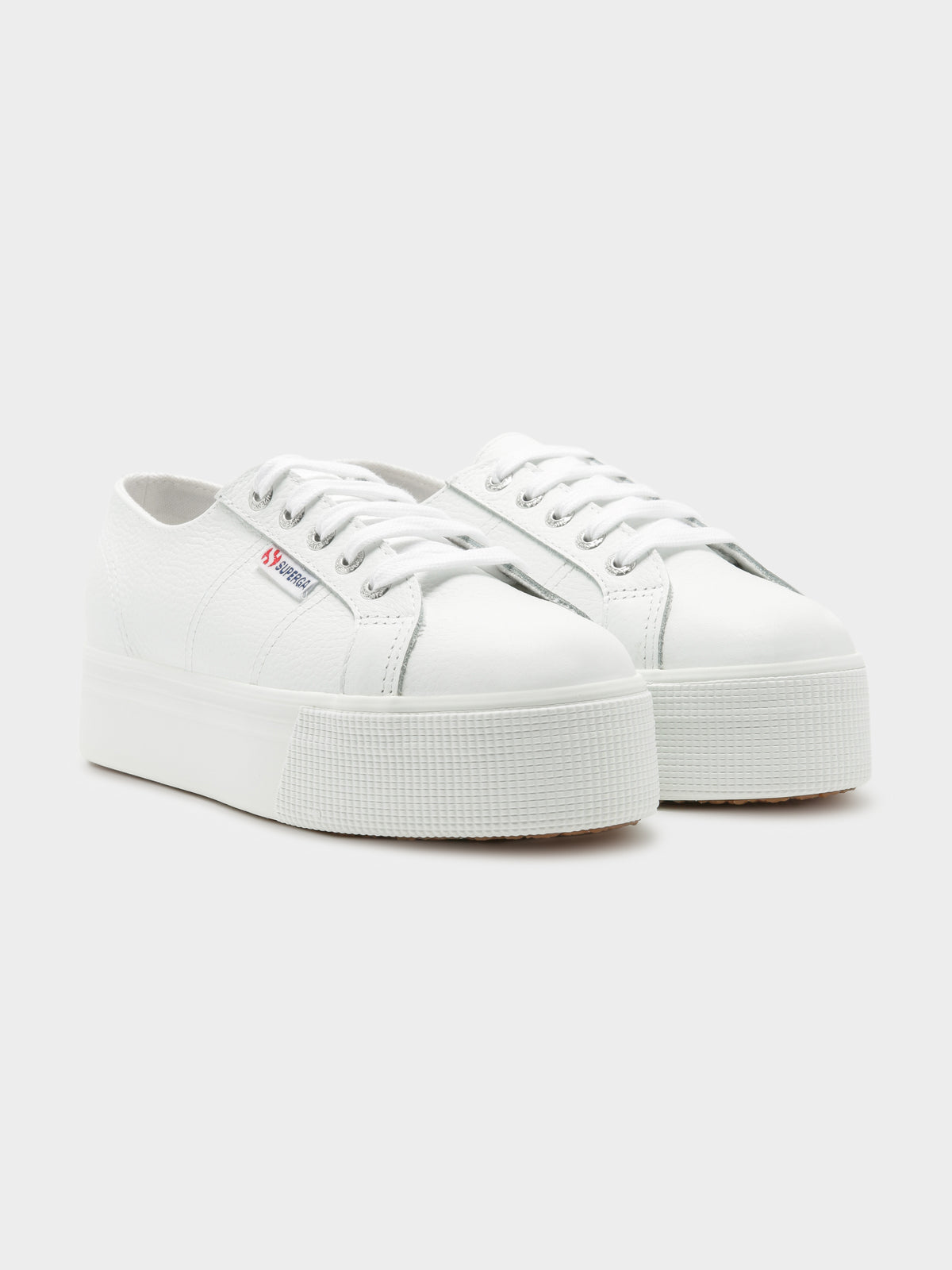 Womens 2790 FGLW Platform Sneakers in White Leather