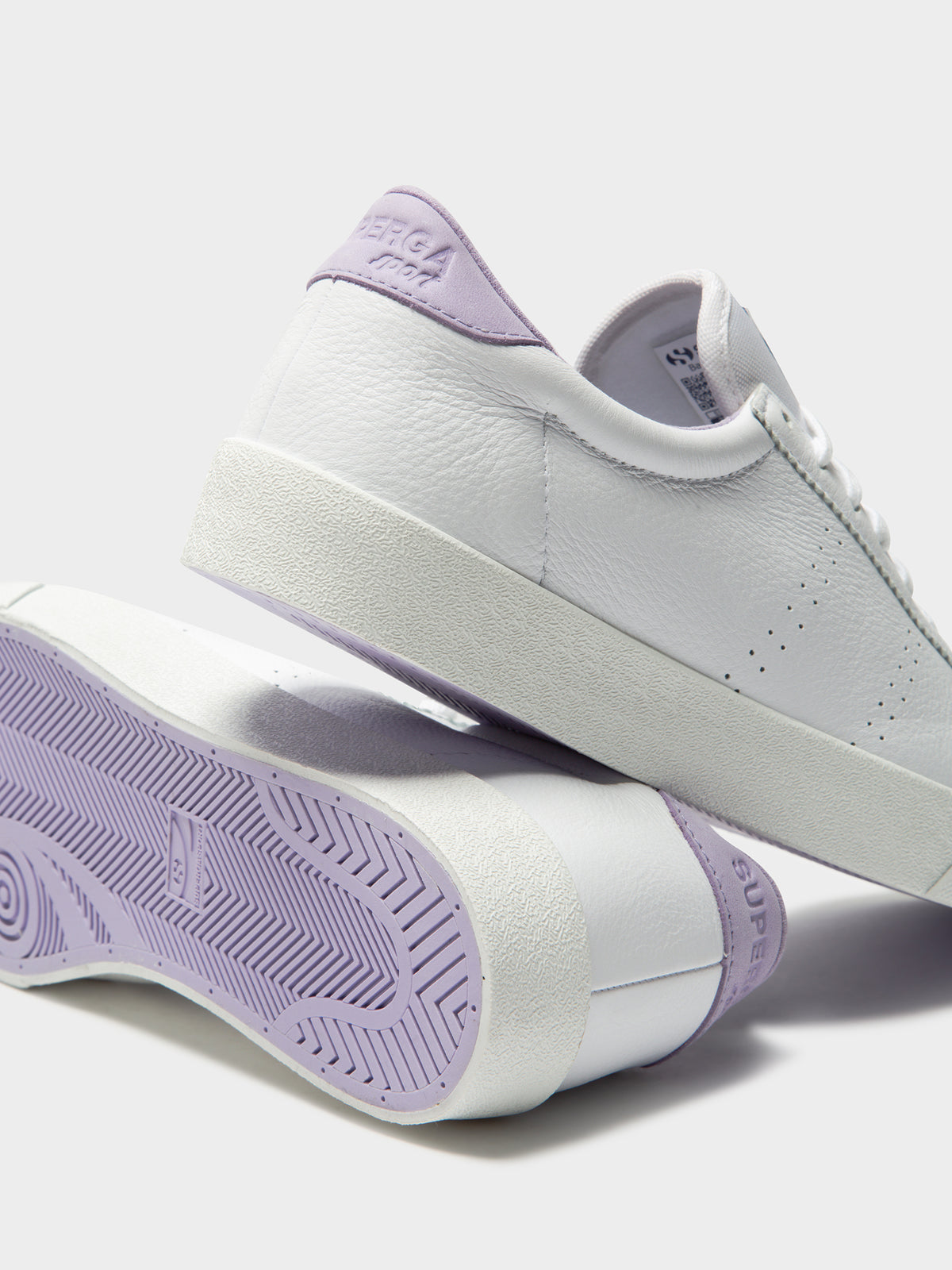 Womens 2843 Clubs Comfleau Sneakers in White &amp; Violet