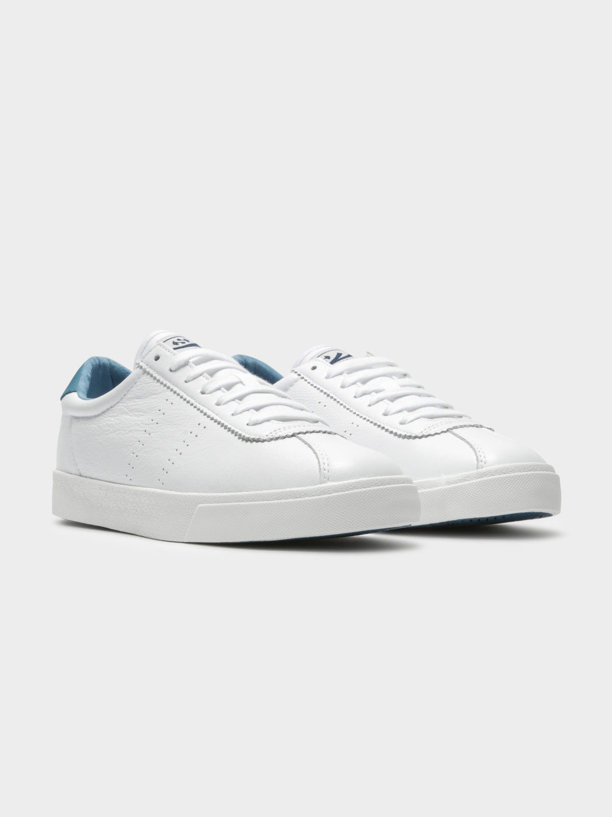 2843 Clubs Comfleau Sneakers in White &amp; Blue
