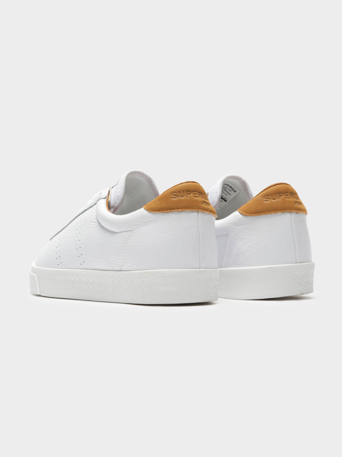 2843 Clubs Comfleau Sneakers in White &amp; Brown