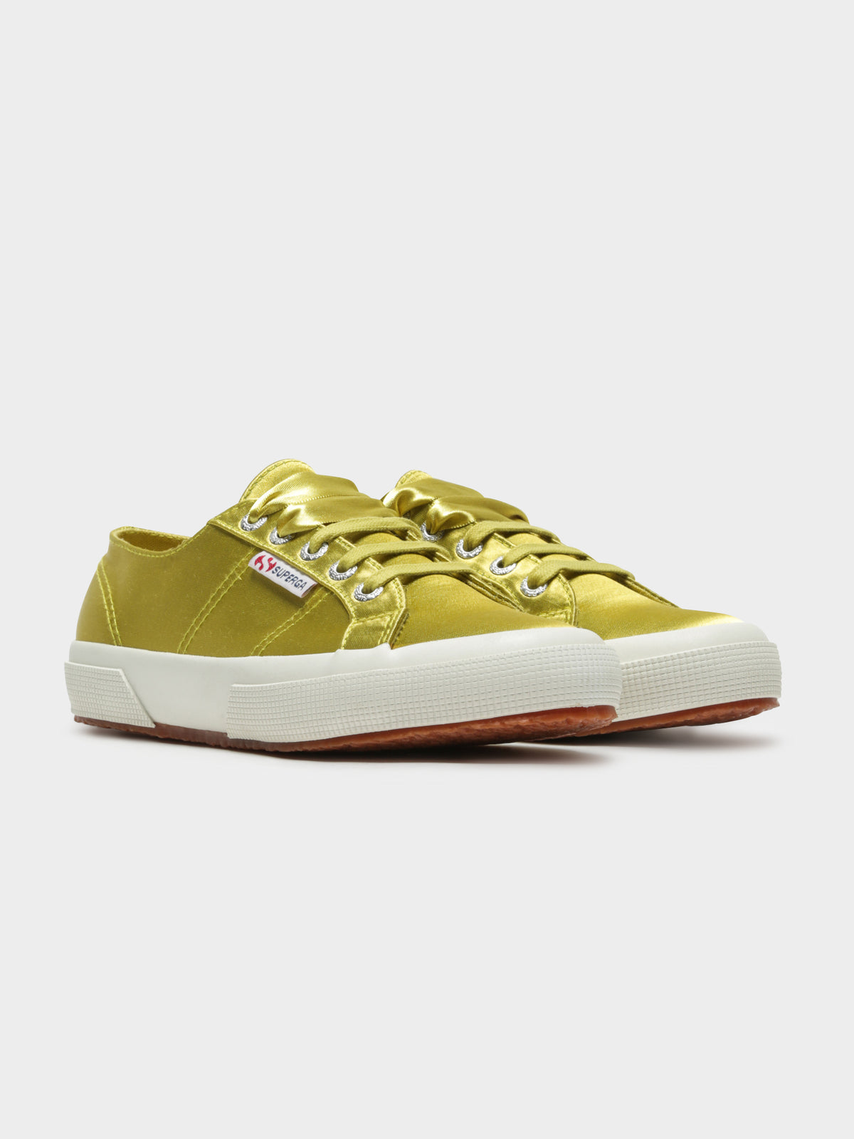 2750 Satin Sneakers in Green Lime