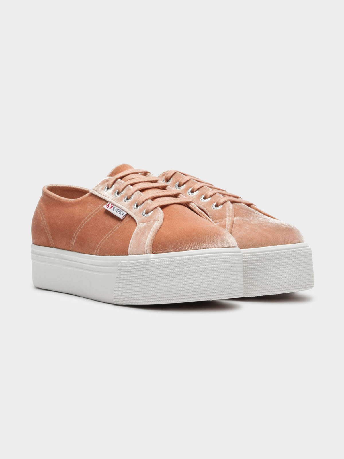 2790 Velvet Chenille Sneakers in Pink Dusty Coral