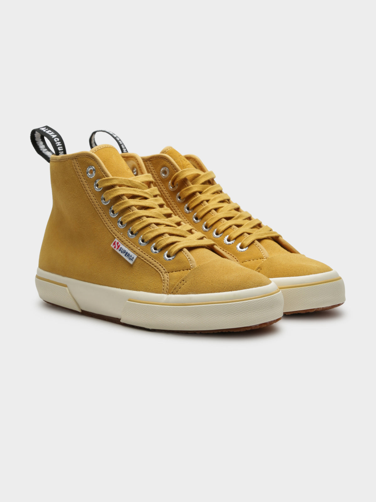 Alexa Chung 2243 Sue High-Top Sneakers in Mustard Yellow