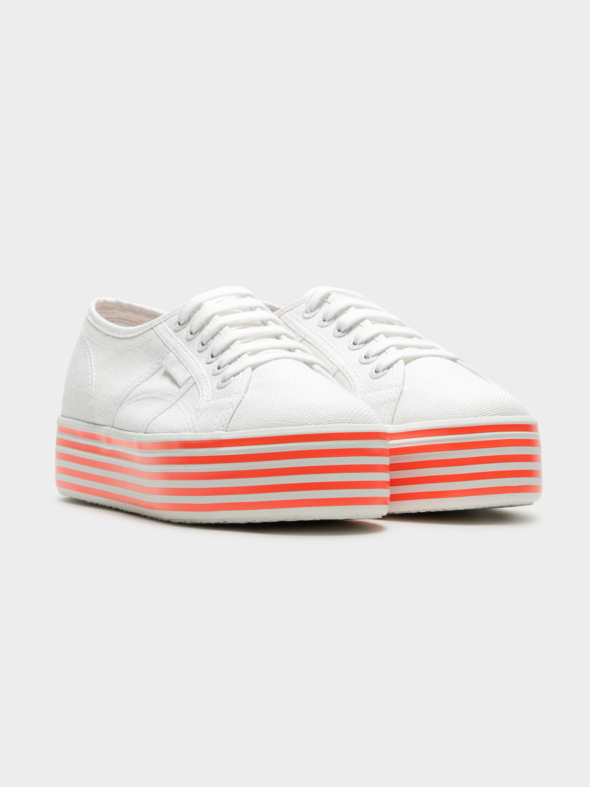 Womens 2790 Multicolor Cotw Stripe Sneakers in White &amp; Pink