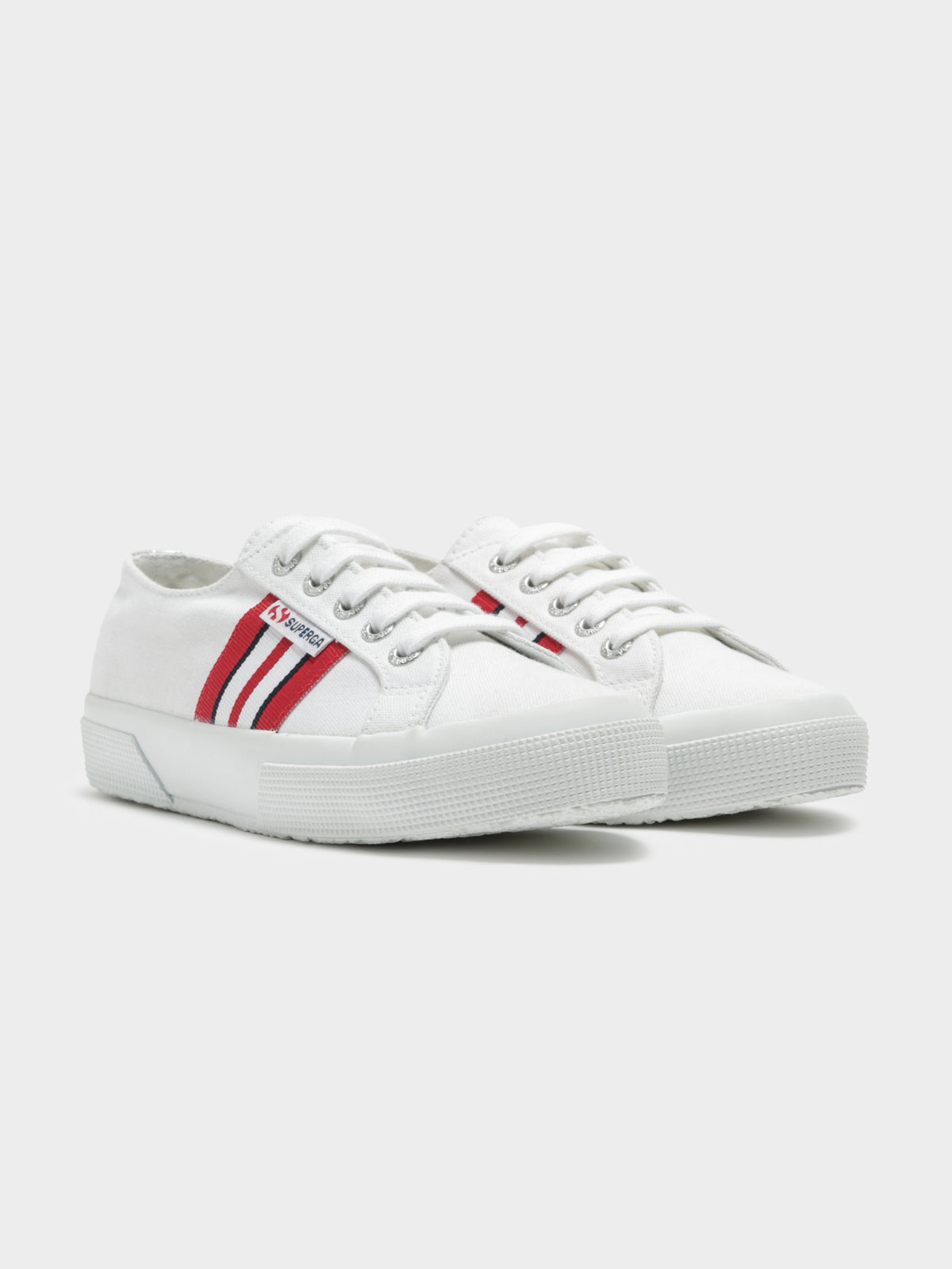 Womens 2750 Cotu Cotmetf Sneakers in White, Red &amp; Navy