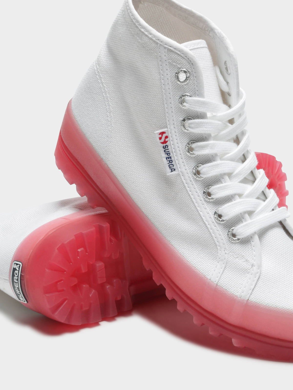 Superga Womens 2341 Alpina Shoes | A0E White-Pink Extase