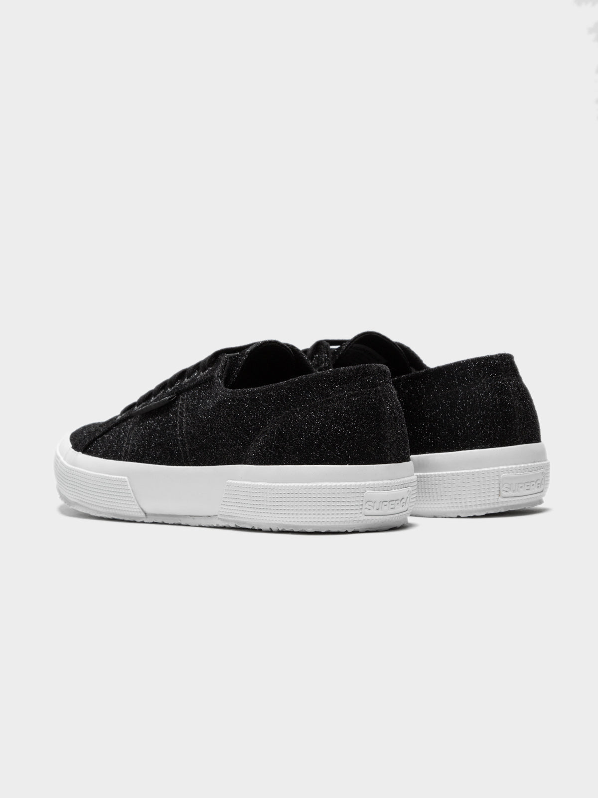 2750 Jersey Lurex Sneakers in Black