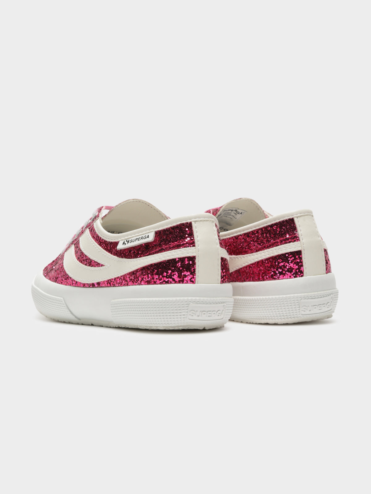 2953 Glitter Sneakers in Fuchsia Red
