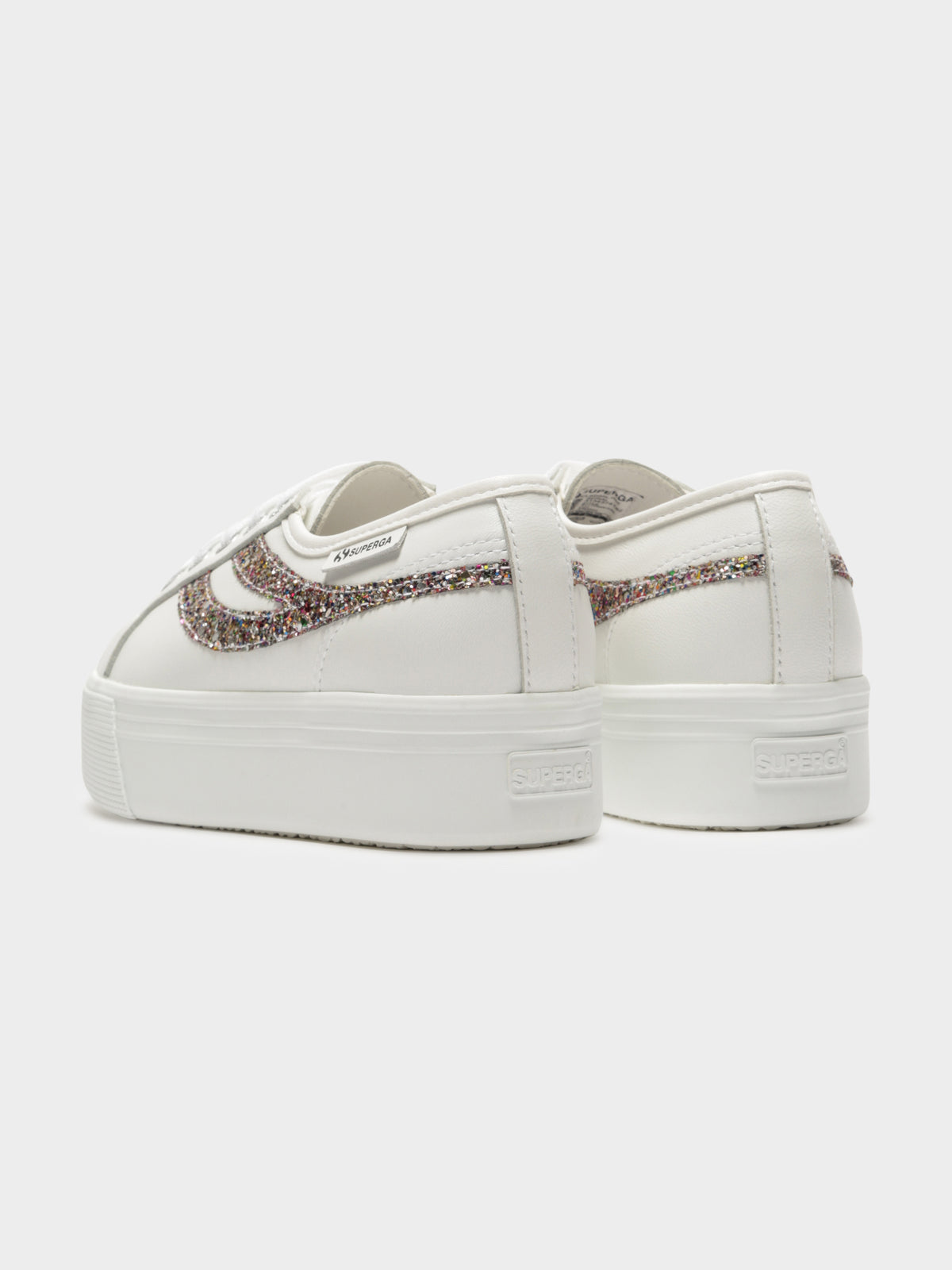 2790 Leanappa Glitter Sneaker in White