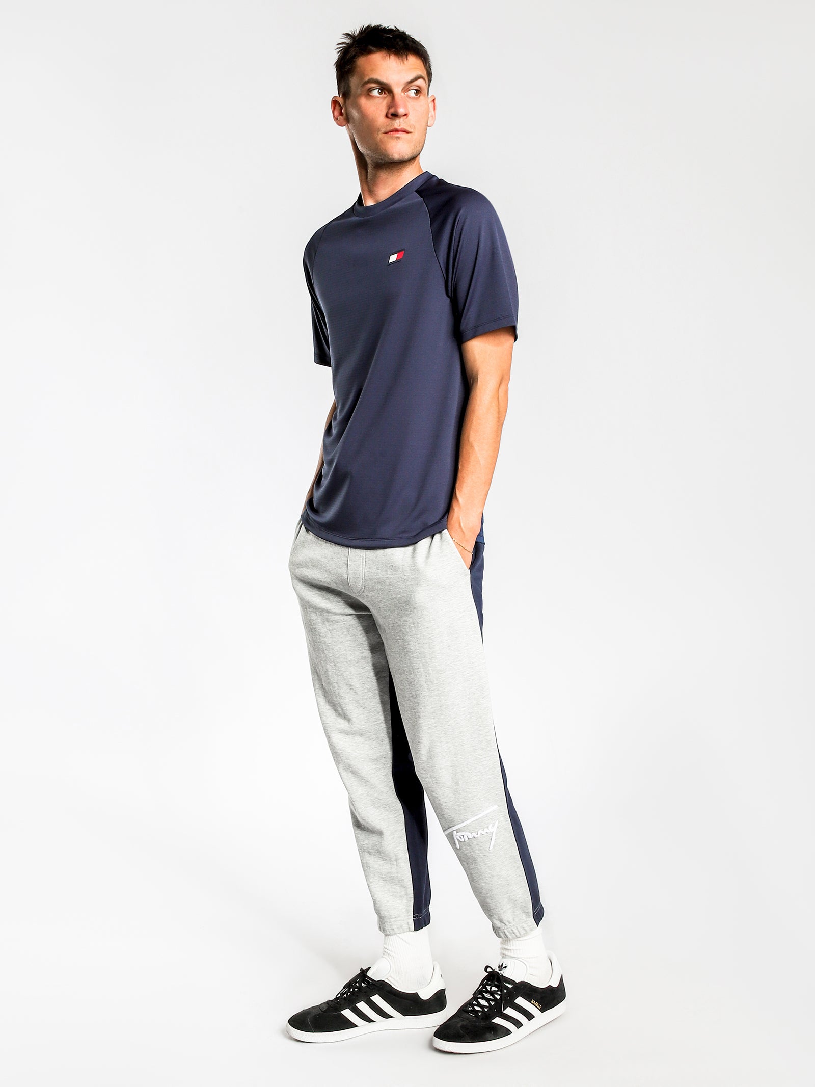 Mesh Back Logo T-Shirt