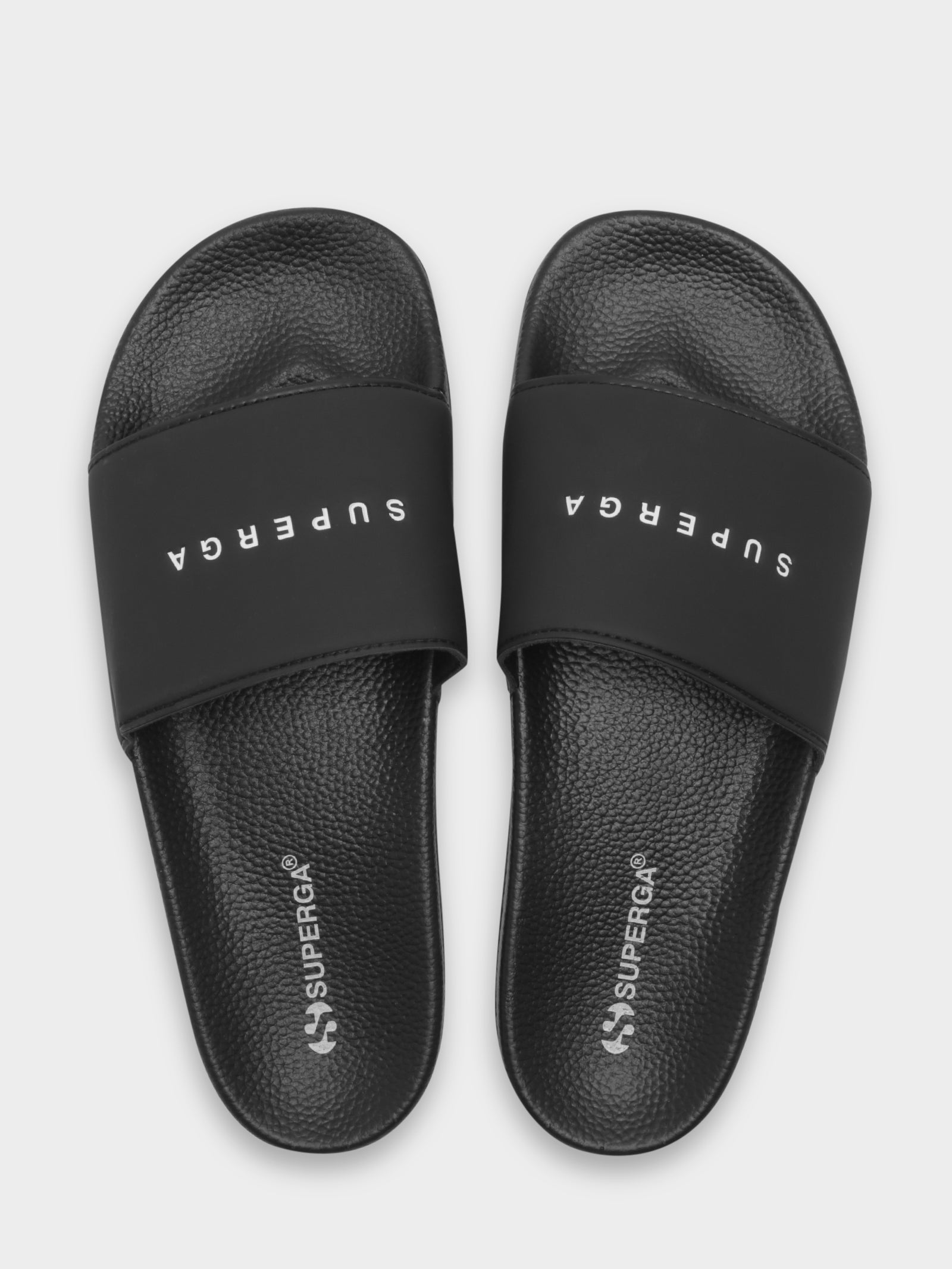 Superga Womens Superga Slides Black Womens 1908 Polysoft Slides