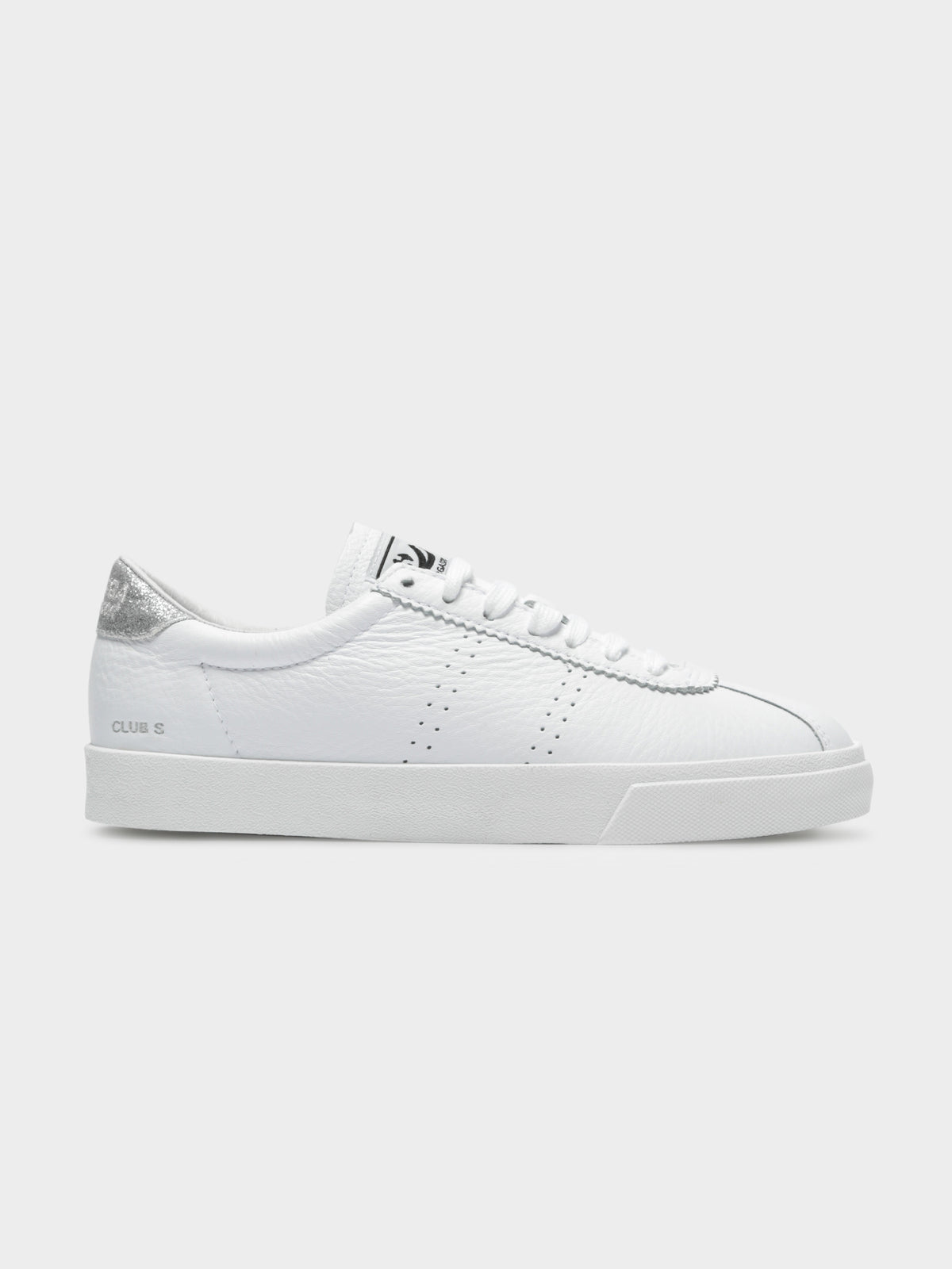 Womens 2869 Club S Comfleaglitter Sneakers in White