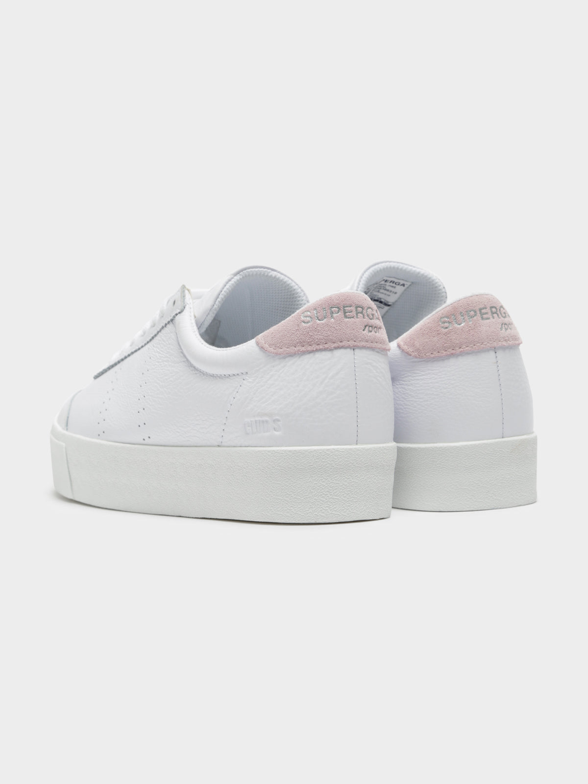 Womens 2920 Club 3 Cap Comflea Sneakers in White &amp; Pink