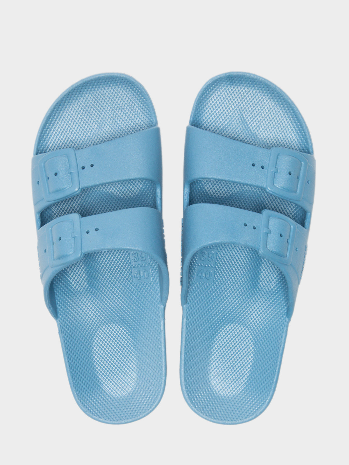 Unisex Freedom Moses Slides in Lagoon Blue