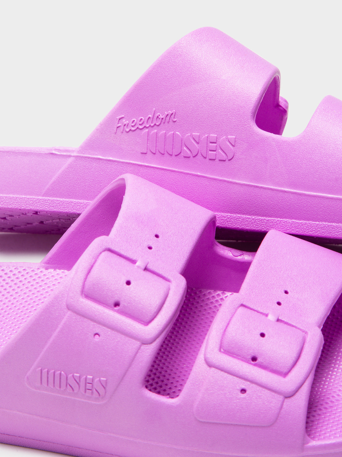 Womens Freedom Moses Slides in Ultra Lilac