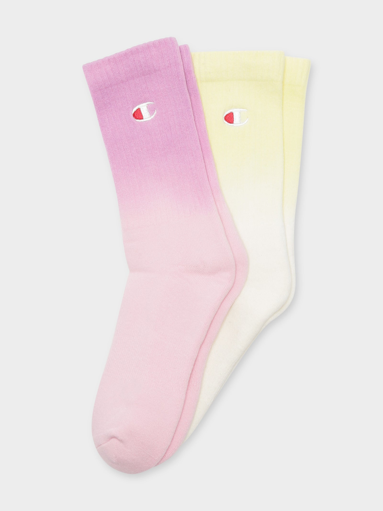 Ombre Crew Socks 2pk