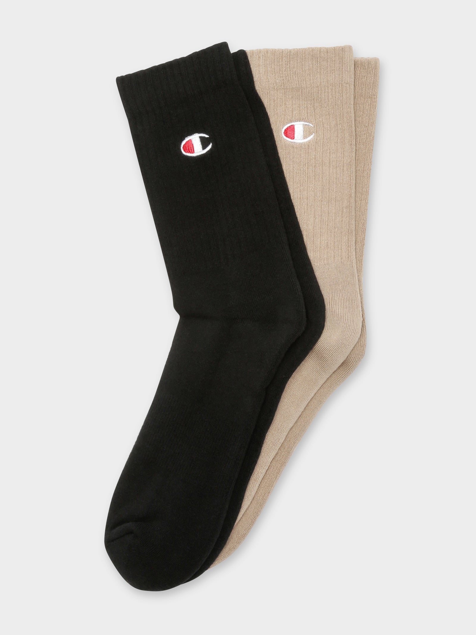 2 Pairs of Logo Crew Socks