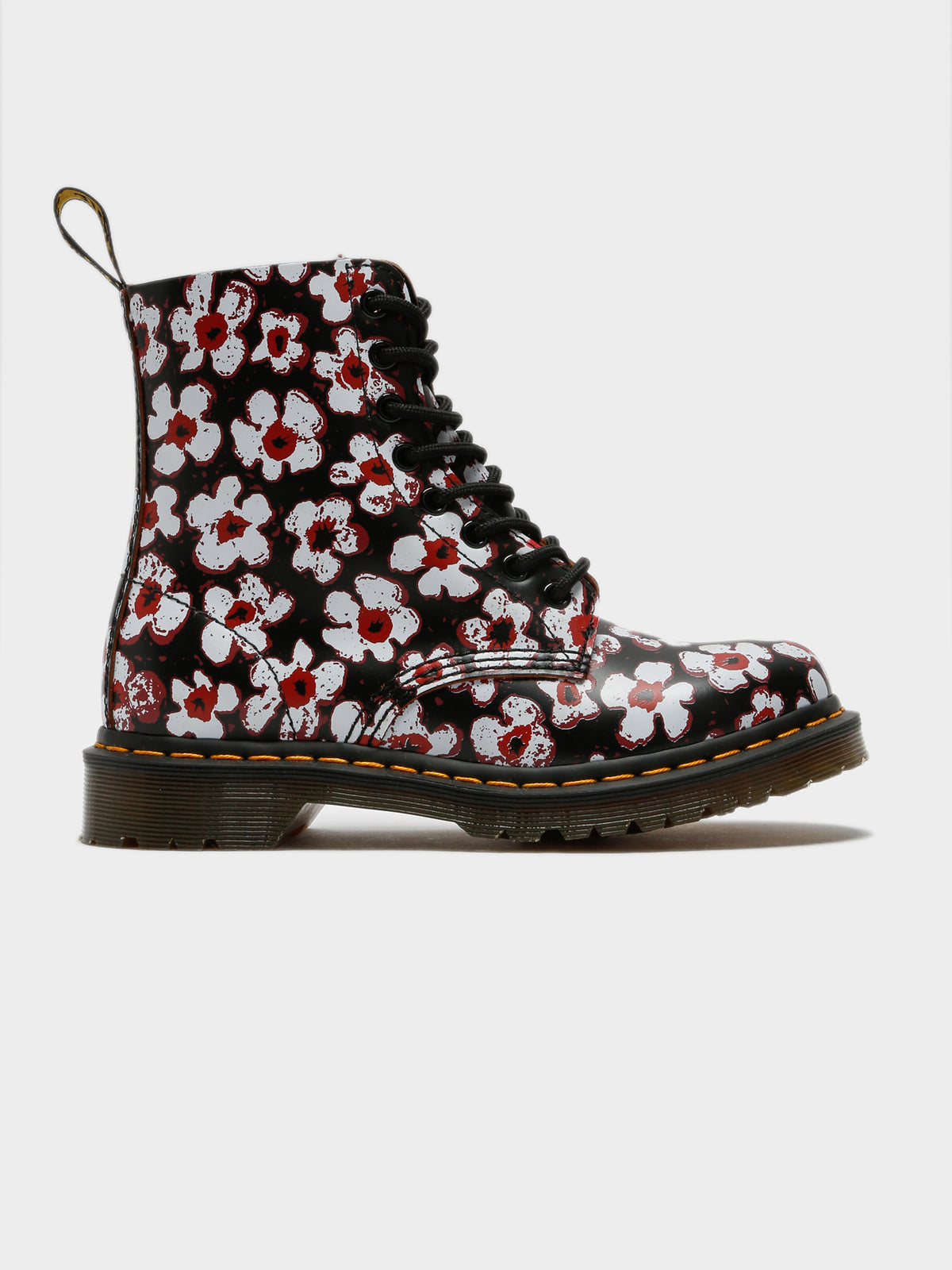 Womens 1460 Pascal 8-Eyelet Boots in Pansy Fayre Flower Print