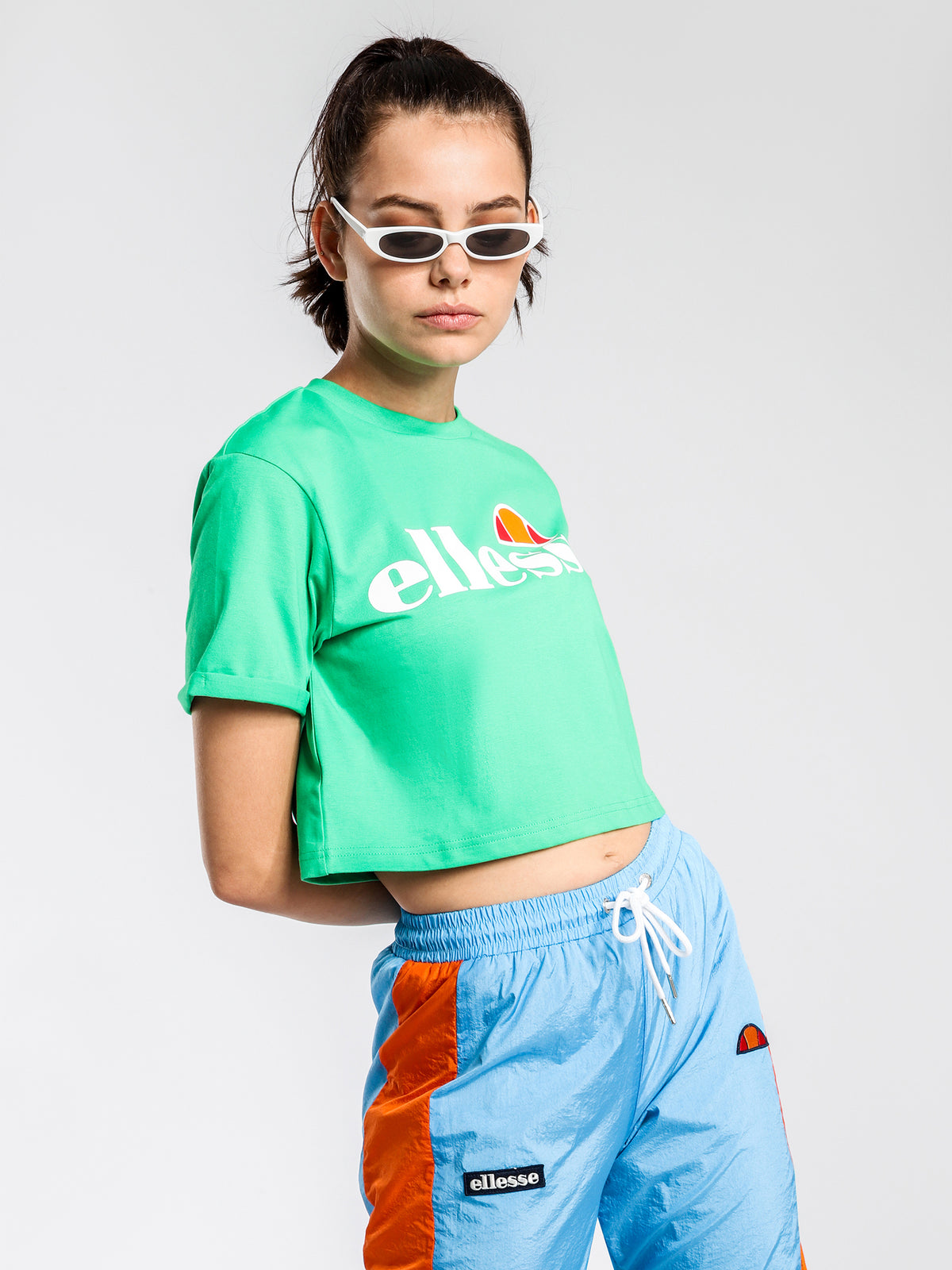 Alberta Cropped T-Shirt in Green