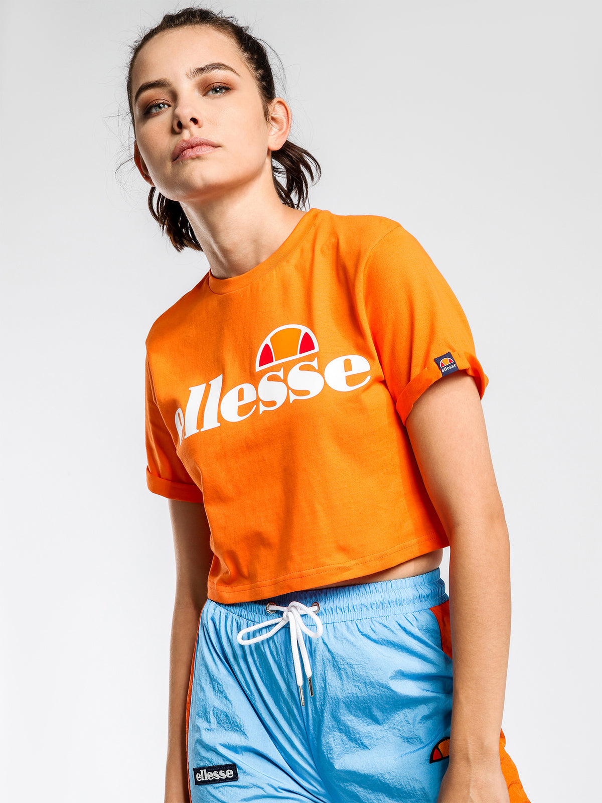 Alberta Cropped T-Shirt in Orange