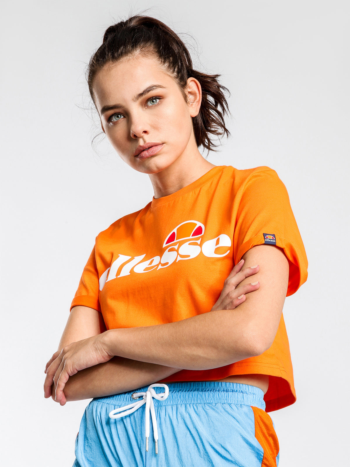 Alberta Cropped T-Shirt in Orange