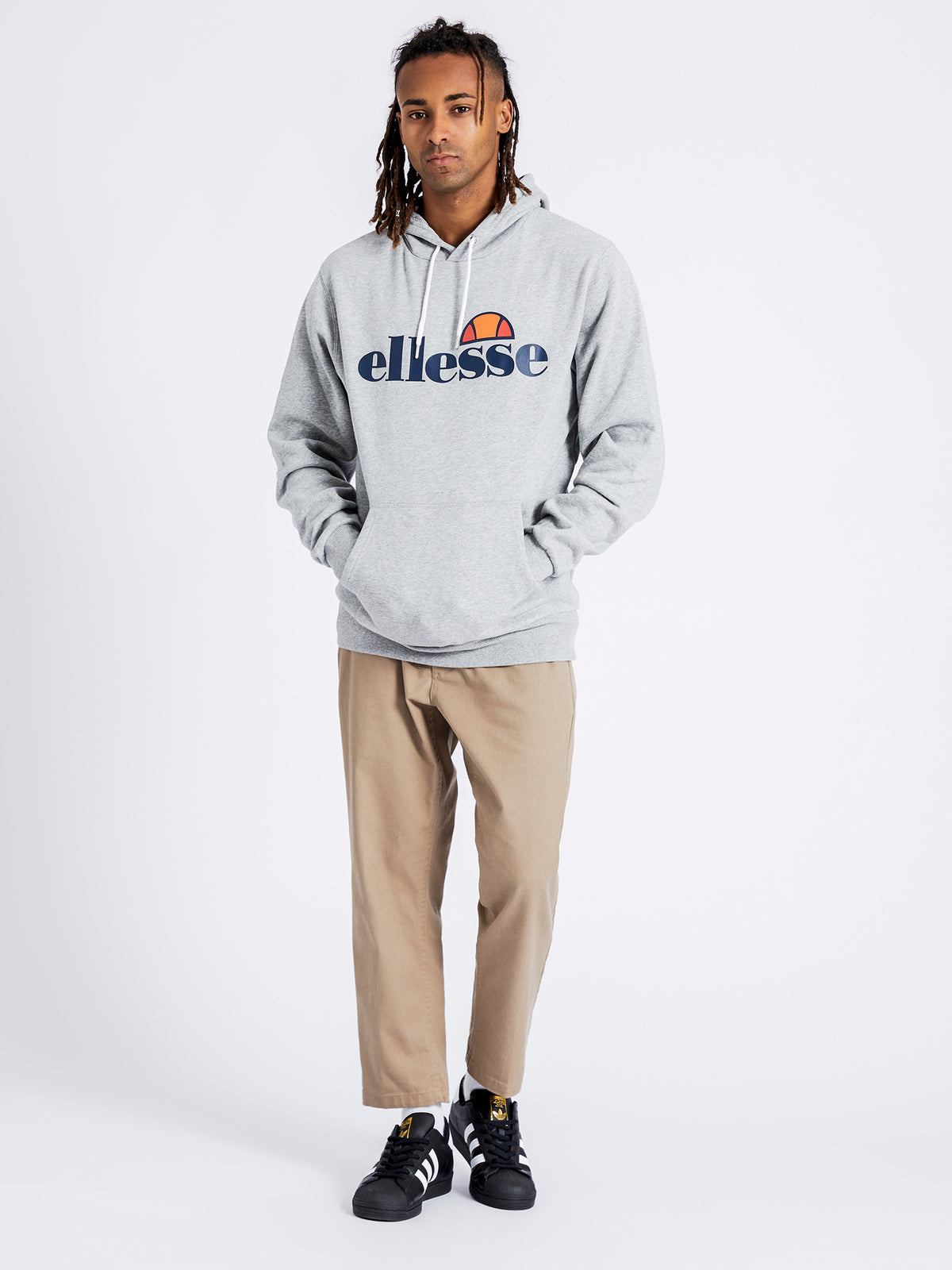 Gottero Pullover Hoodie in Grey