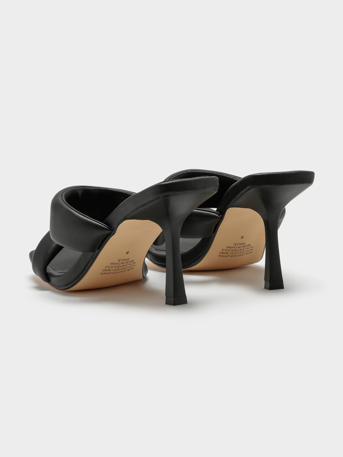 Womens Dolla Stiletto Heel Sandals in Black