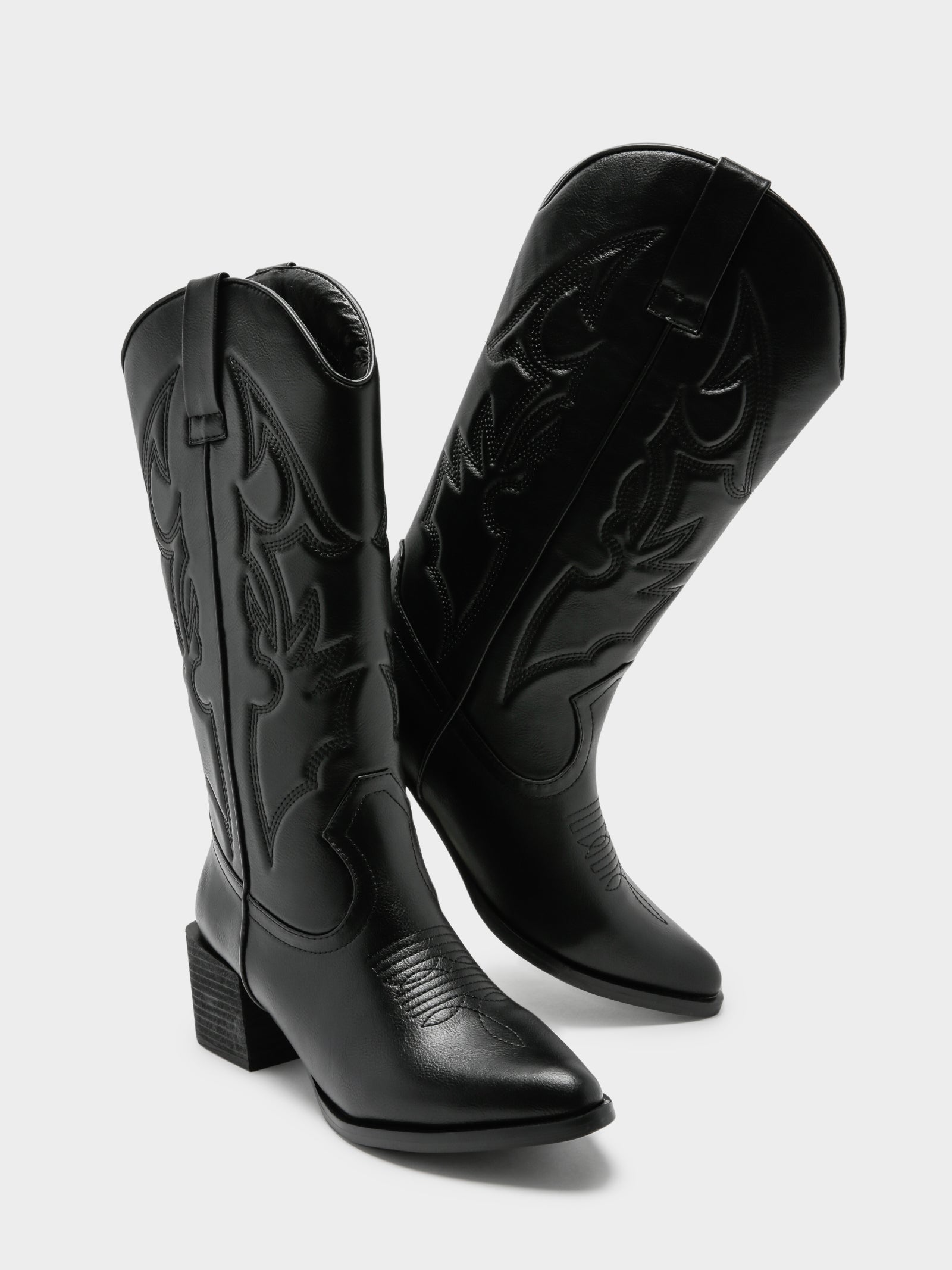Therapy Womens Ranger Cowgirl Boots Black Glue Store