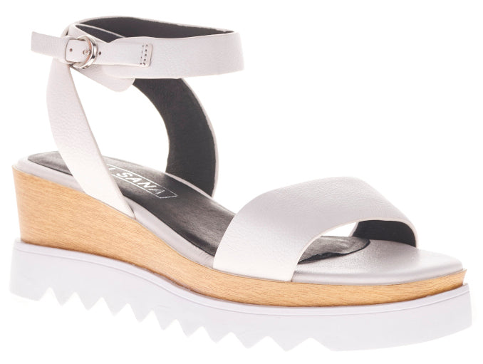 Tray Flatform Wedges in White