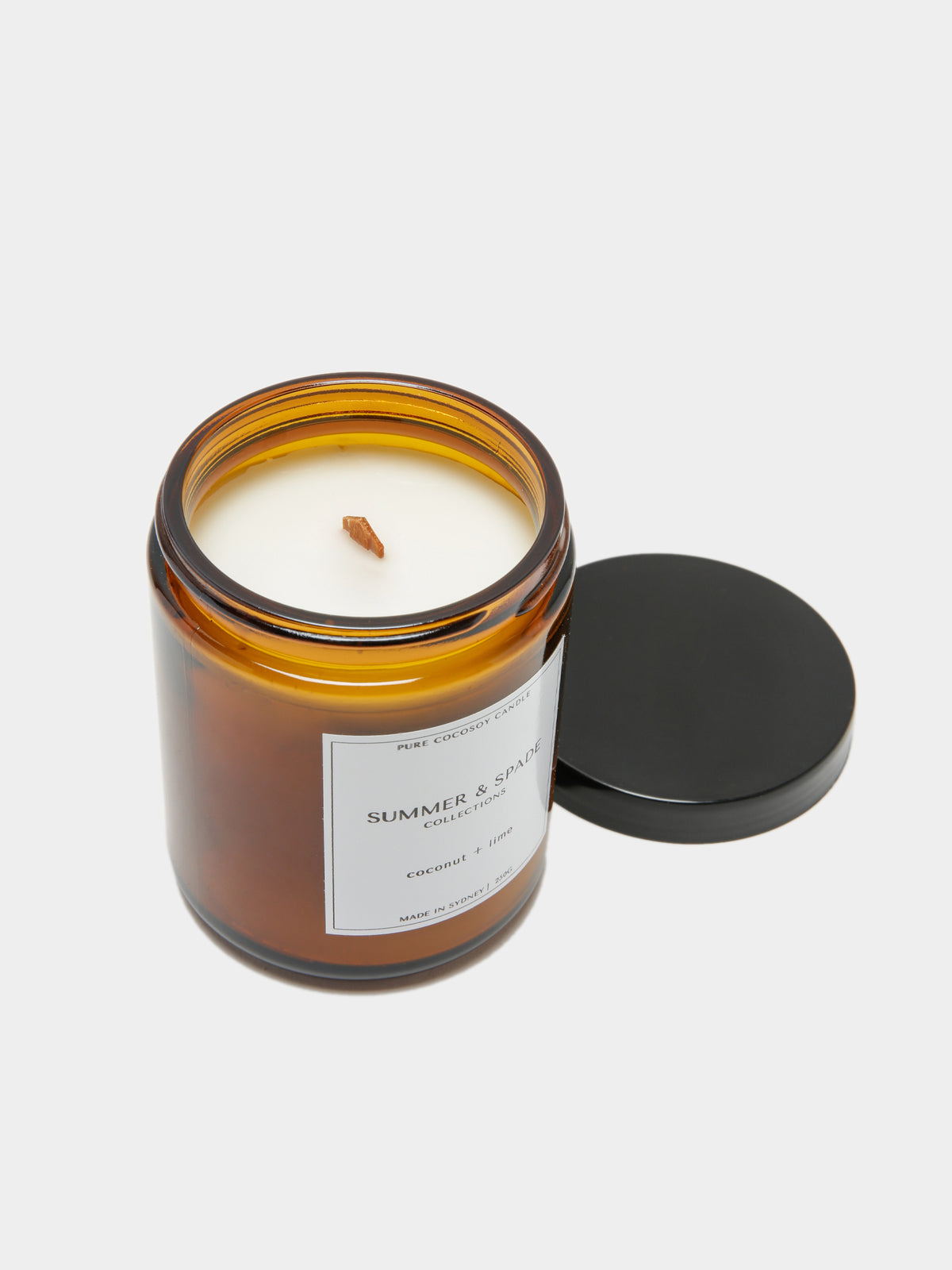 Small Amber Candle in Coconut &amp; Lime