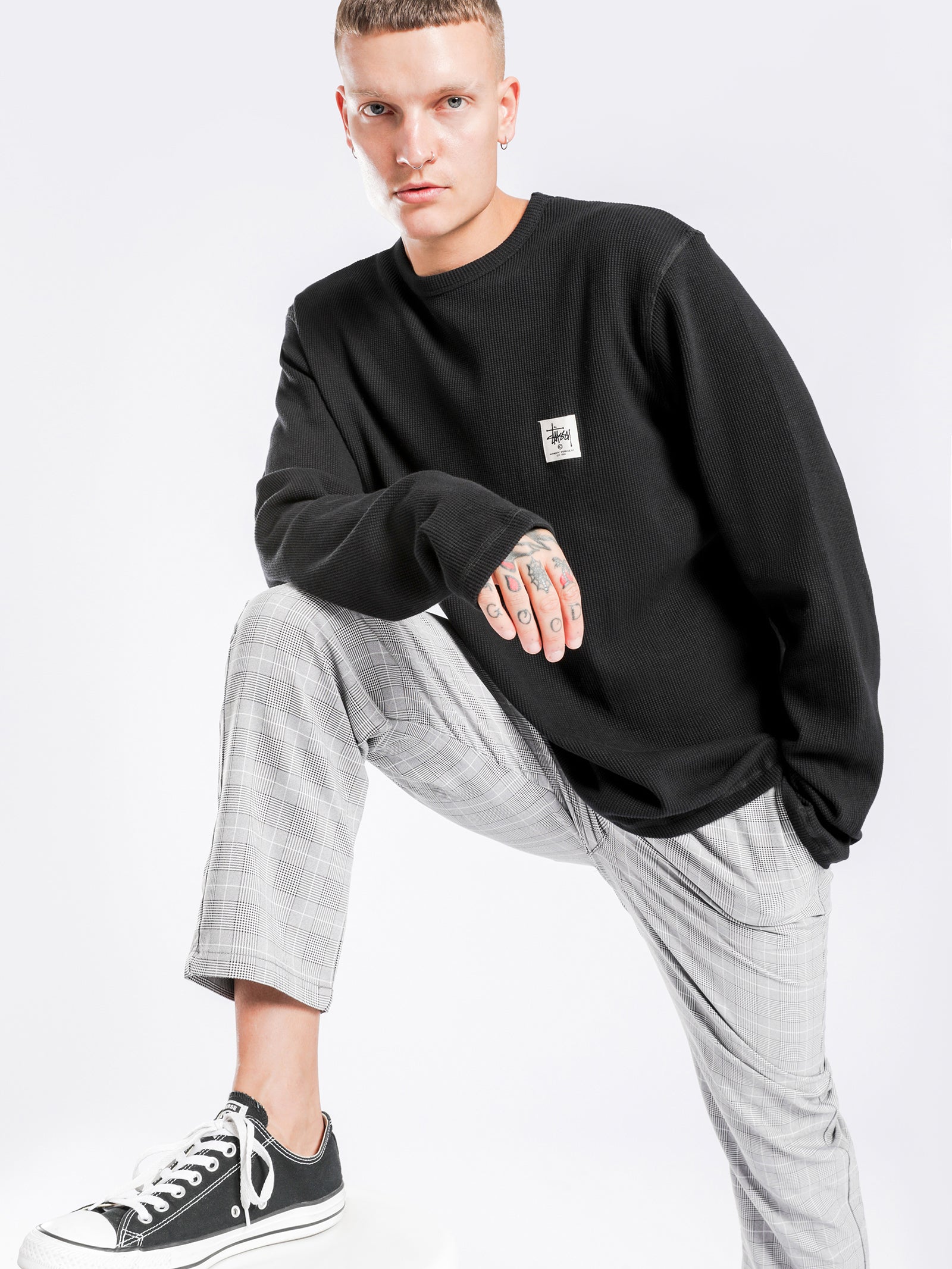 Waffle Long Sleeve Crew