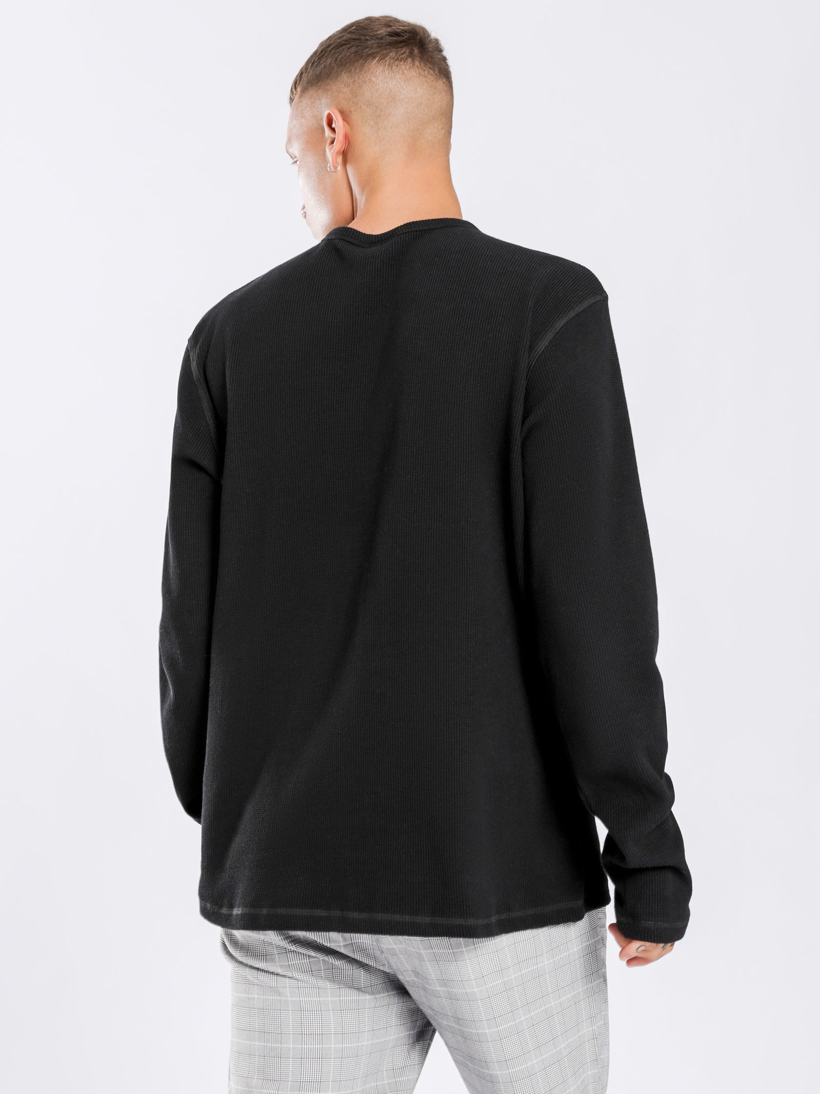 Waffle Long Sleeve Crew