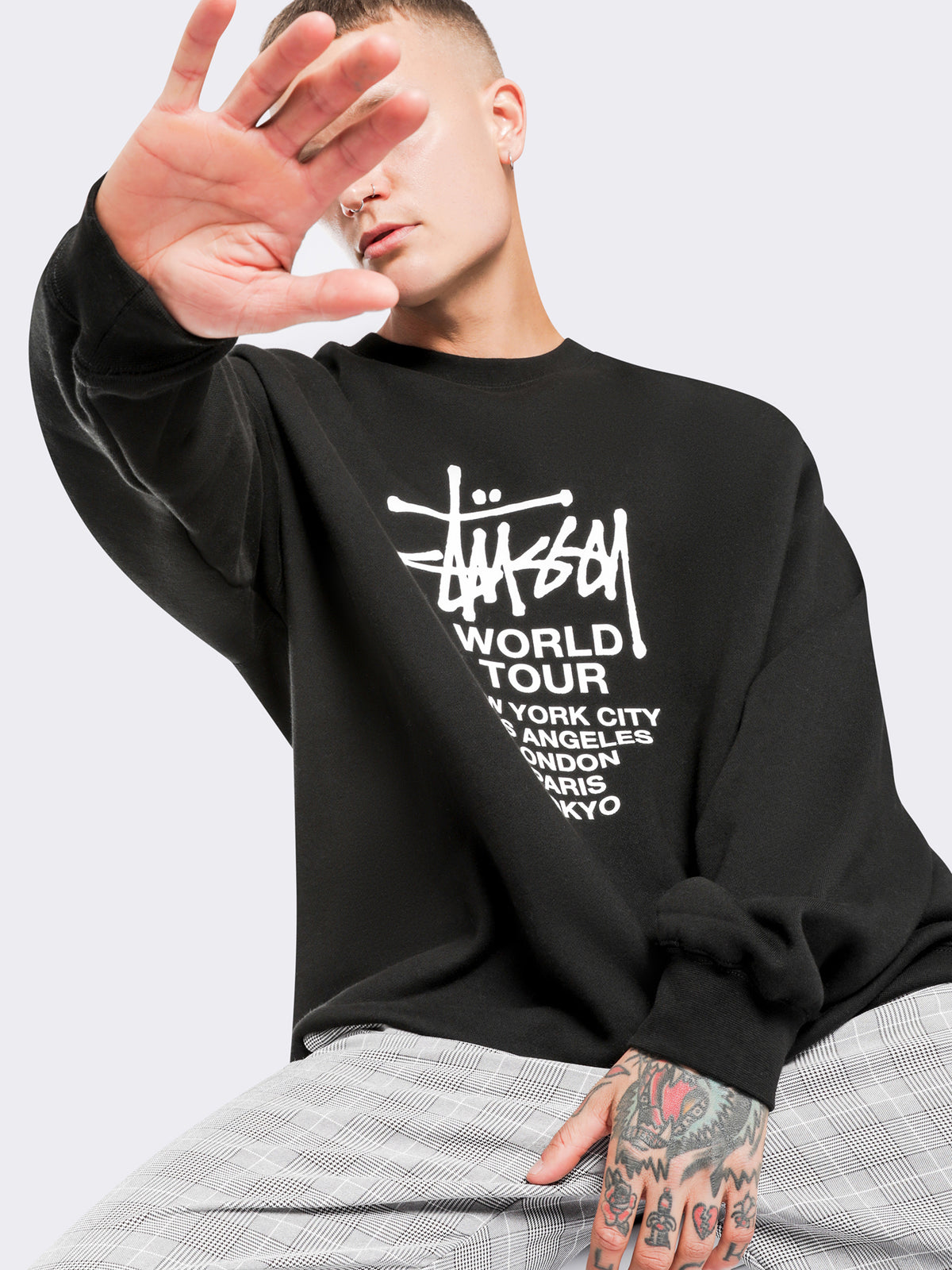 Stussy World Tour Crew | Black
