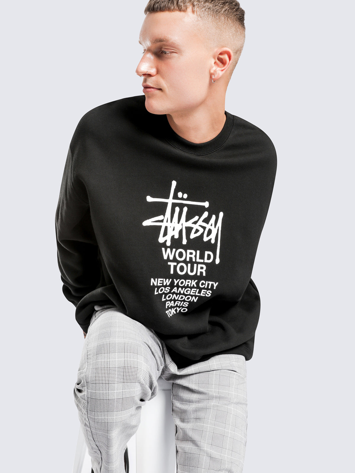 Stussy World Tour Crew | Black