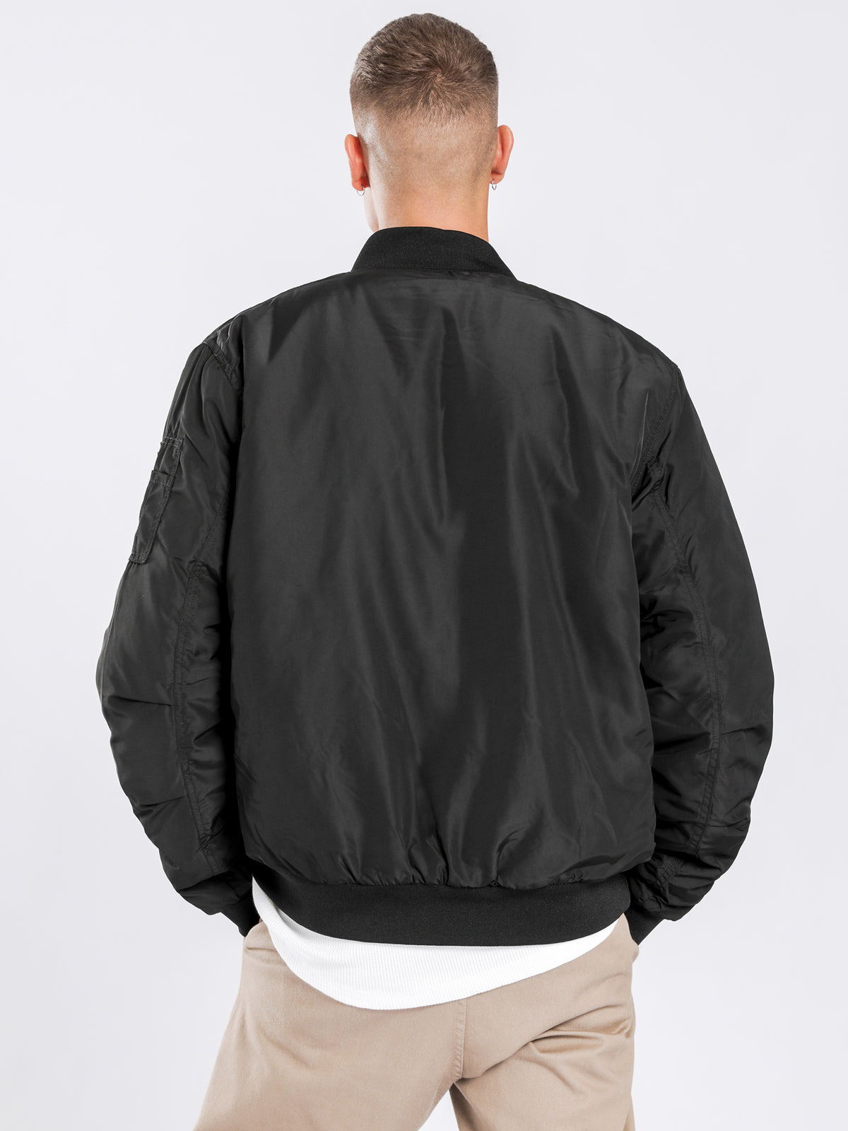 Workwear Bomber Jacket in Black