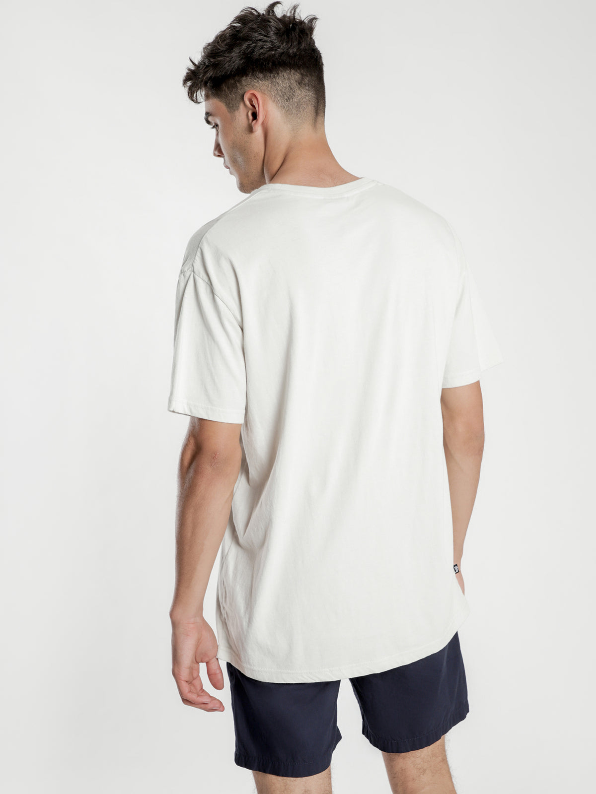 Stock International Short Sleeve T-Shirt in Off White