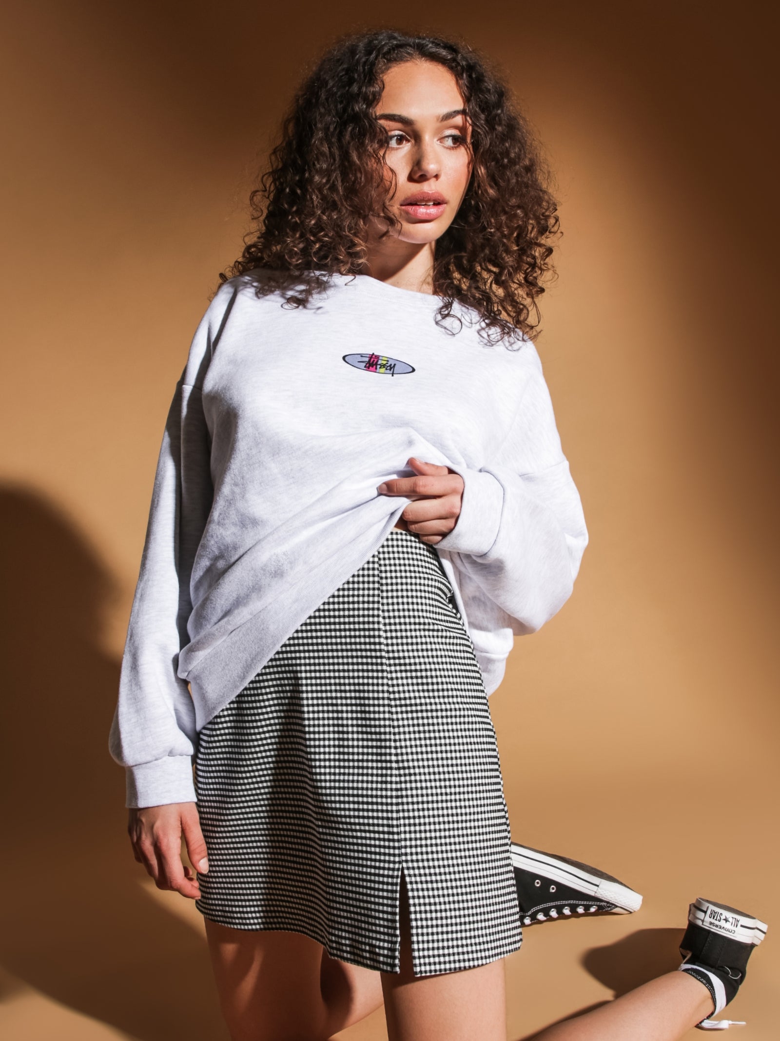 Graffiti Stripe Crew Jumper