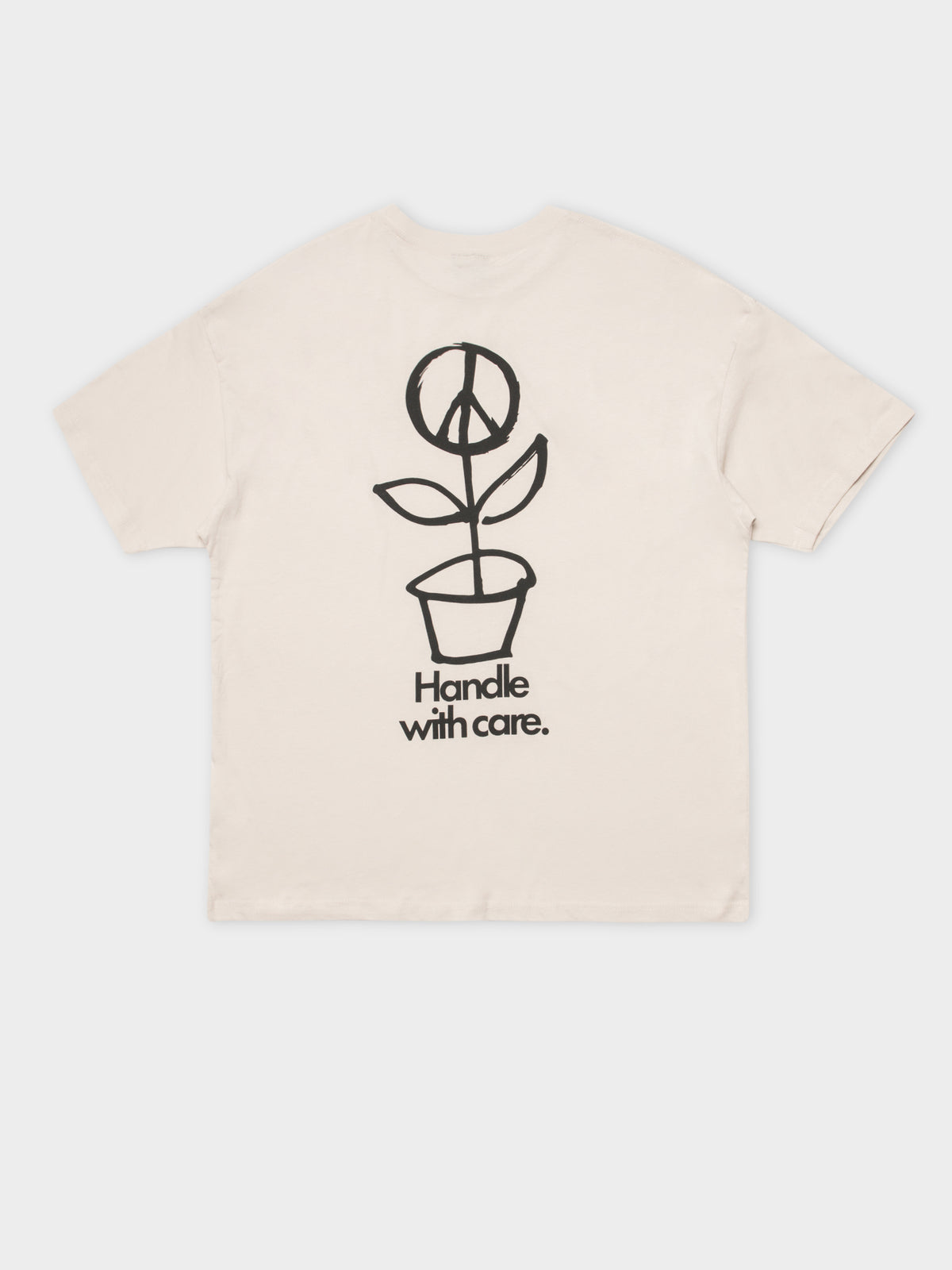 Handle With Care T-Shirt in White Sand