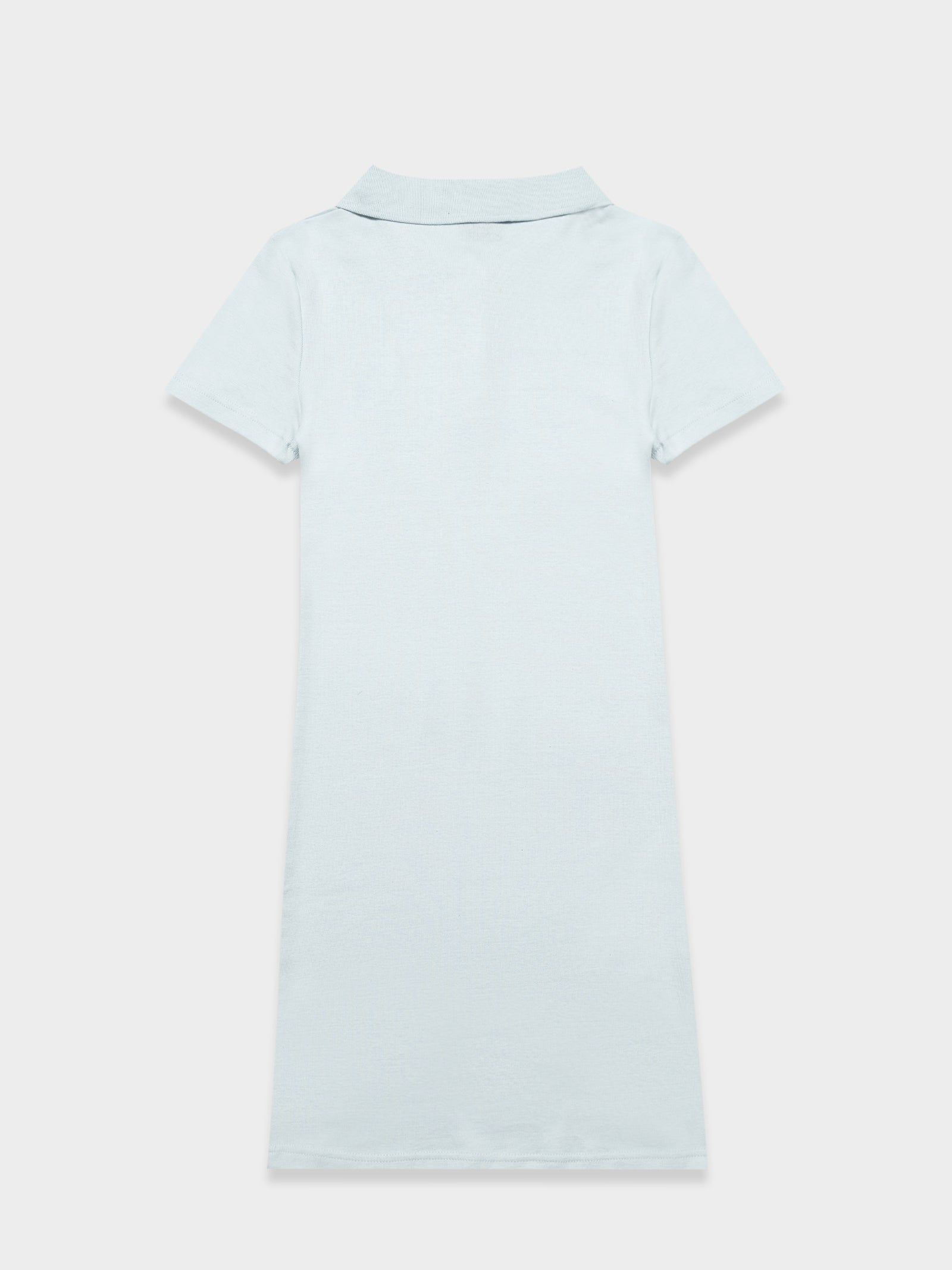 Valley Rib Polo Dress in Ice Blue