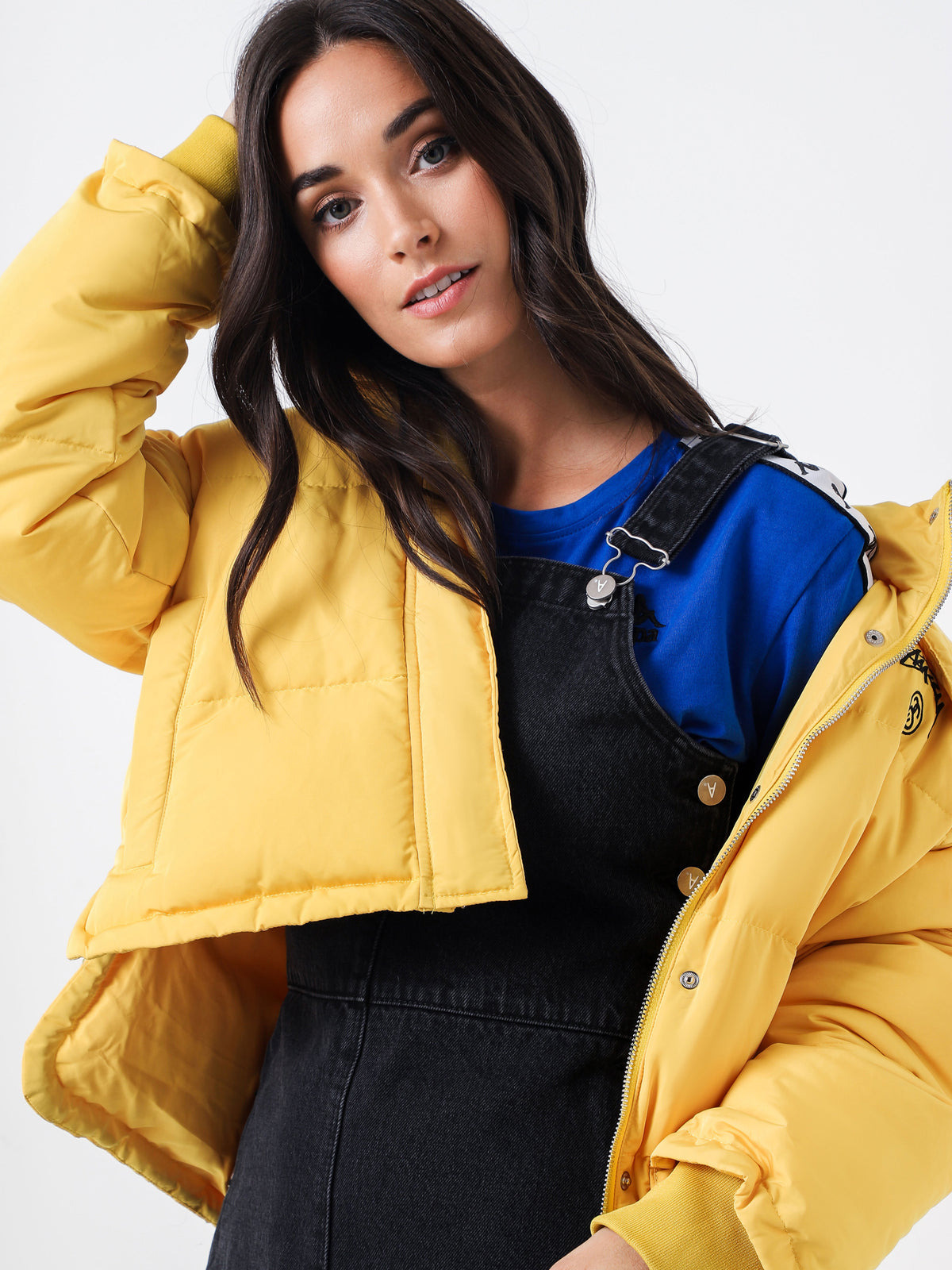 Tribe Puffer Jacket in Yellow