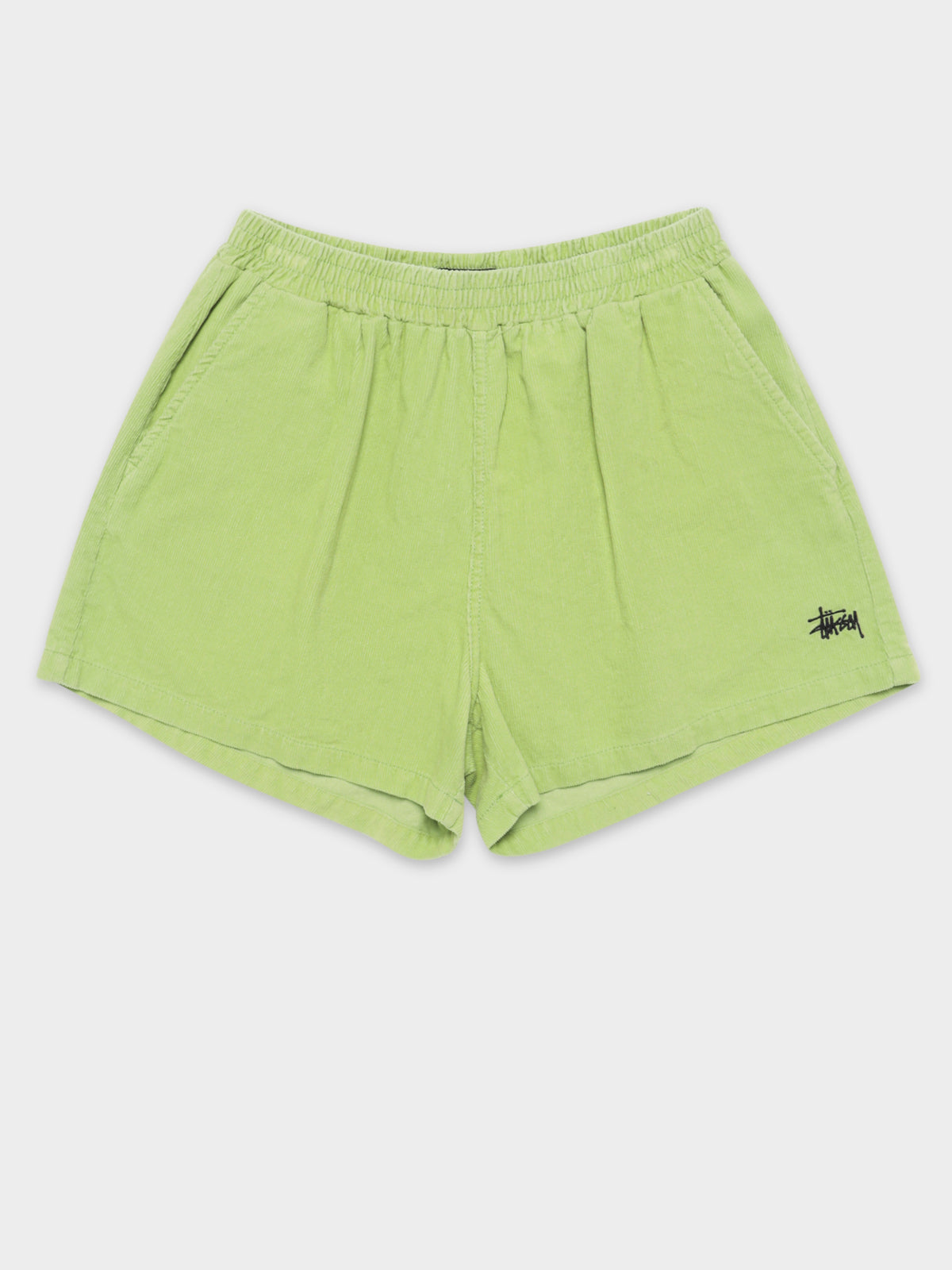 Stock Cord Shorts in Lime