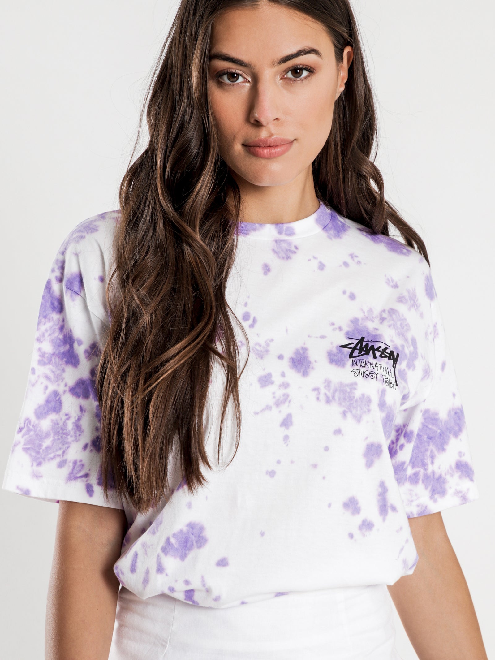 Stock Tie Dye Boyfriend T-Shirt