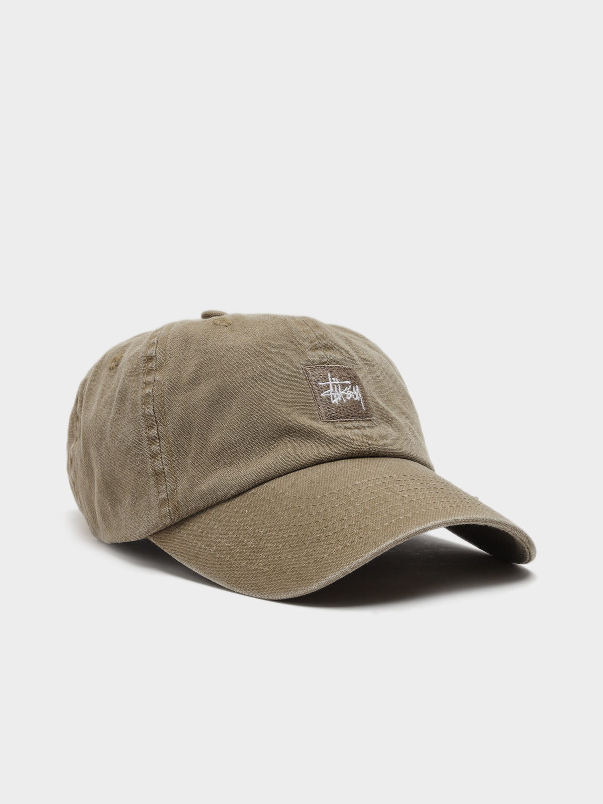 Stussy Canvas Lo Pro Cap | Khaki