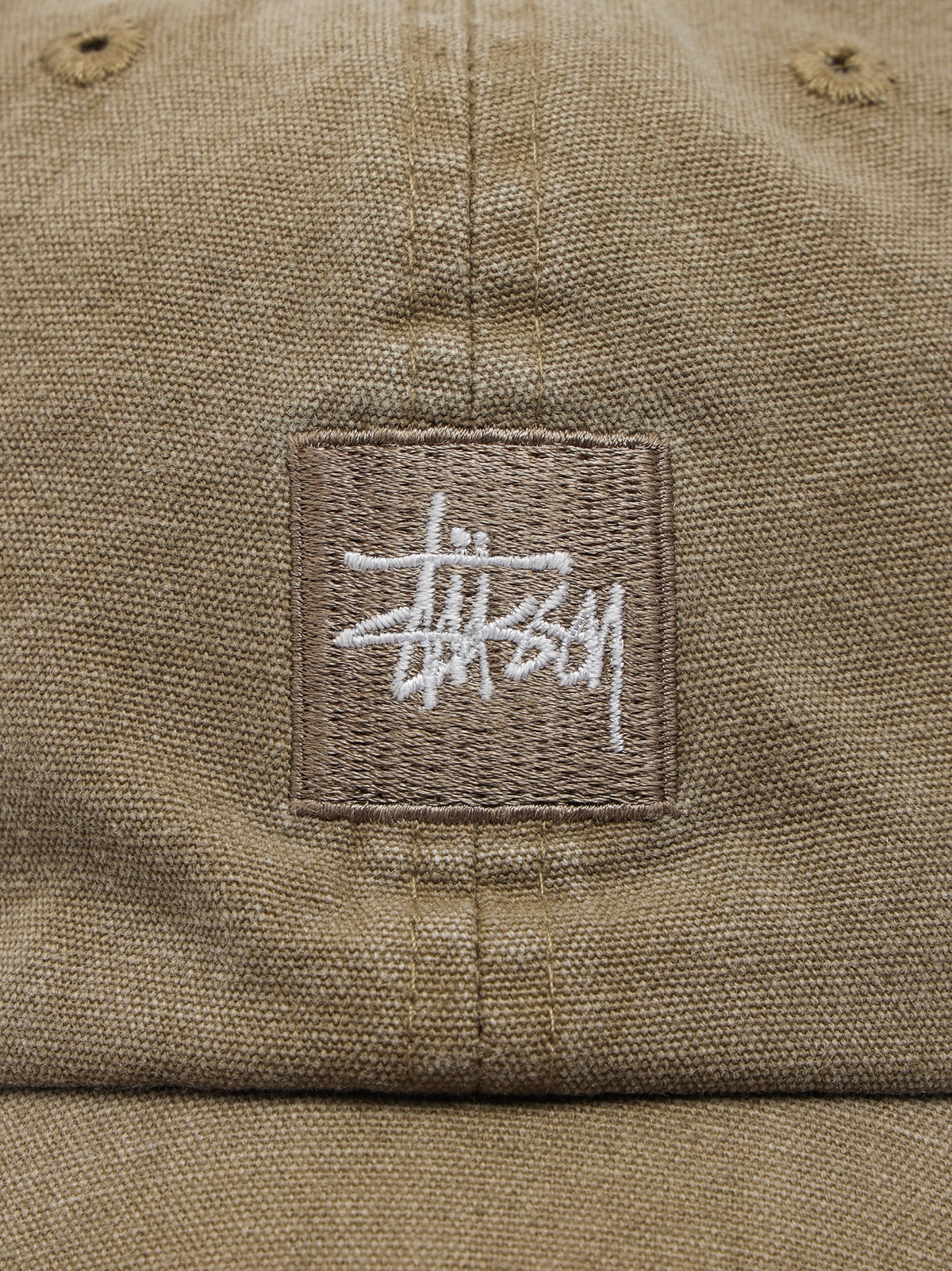 Stussy Canvas Lo Pro Cap | Khaki