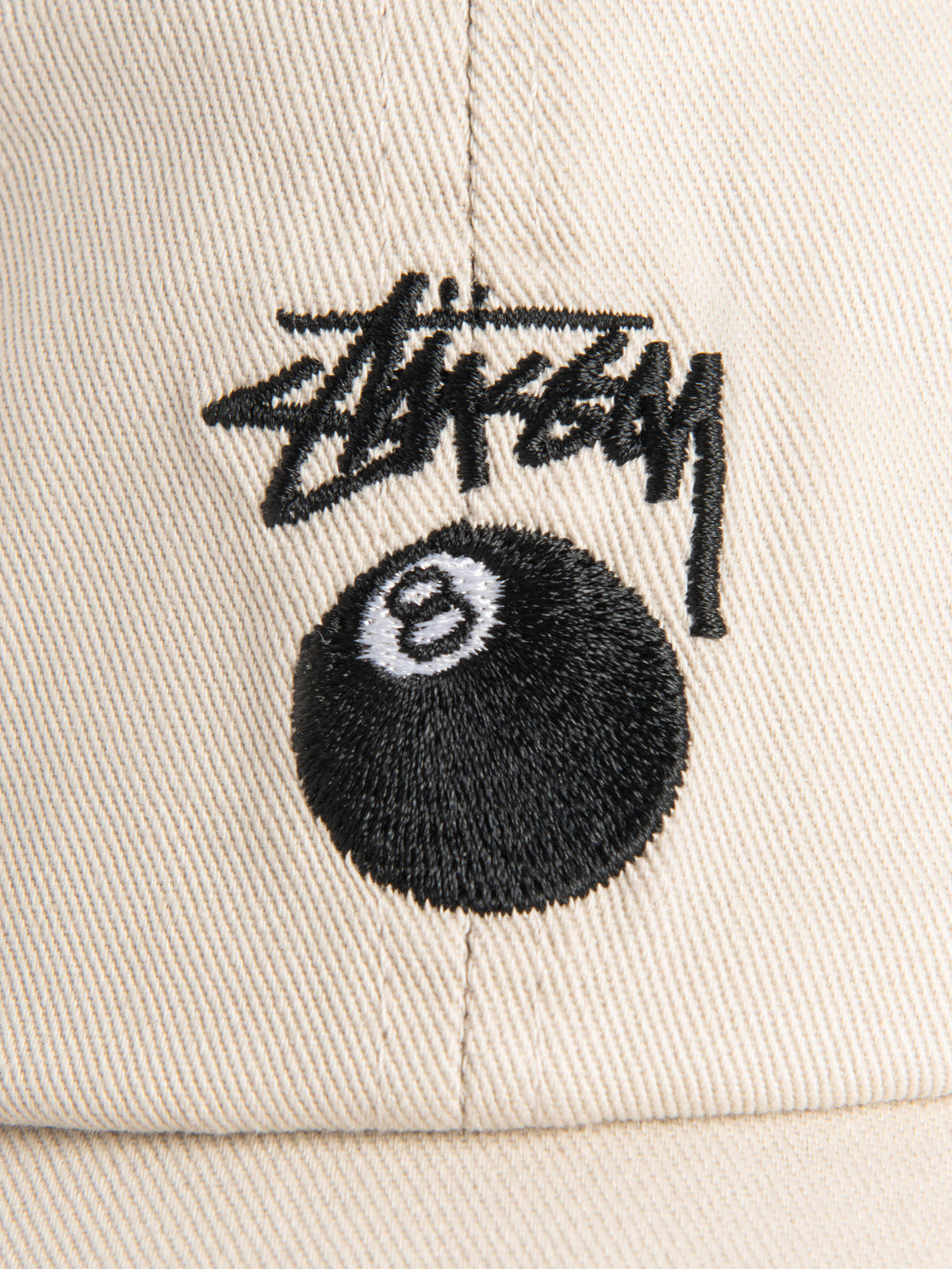Stock 8 Ball Low Pro Cap in Off White