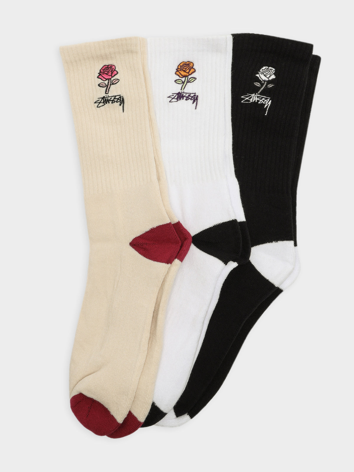 3 Pairs of 80 Rose Socks in Multi